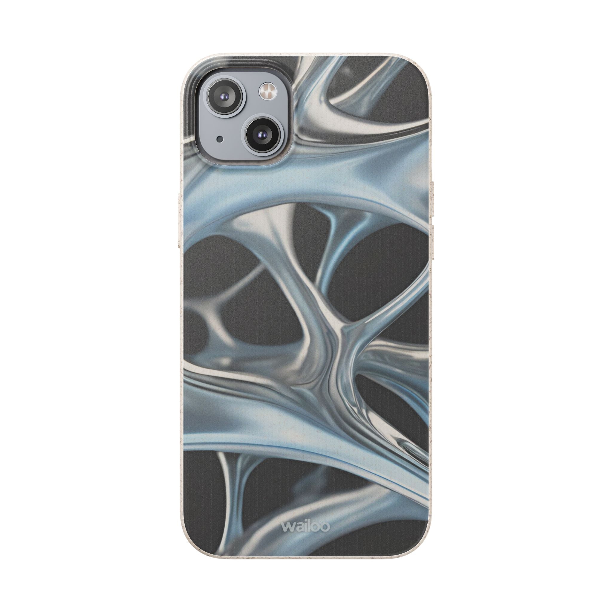 3D Metal matrix - Plastic free  phone case for iPhone