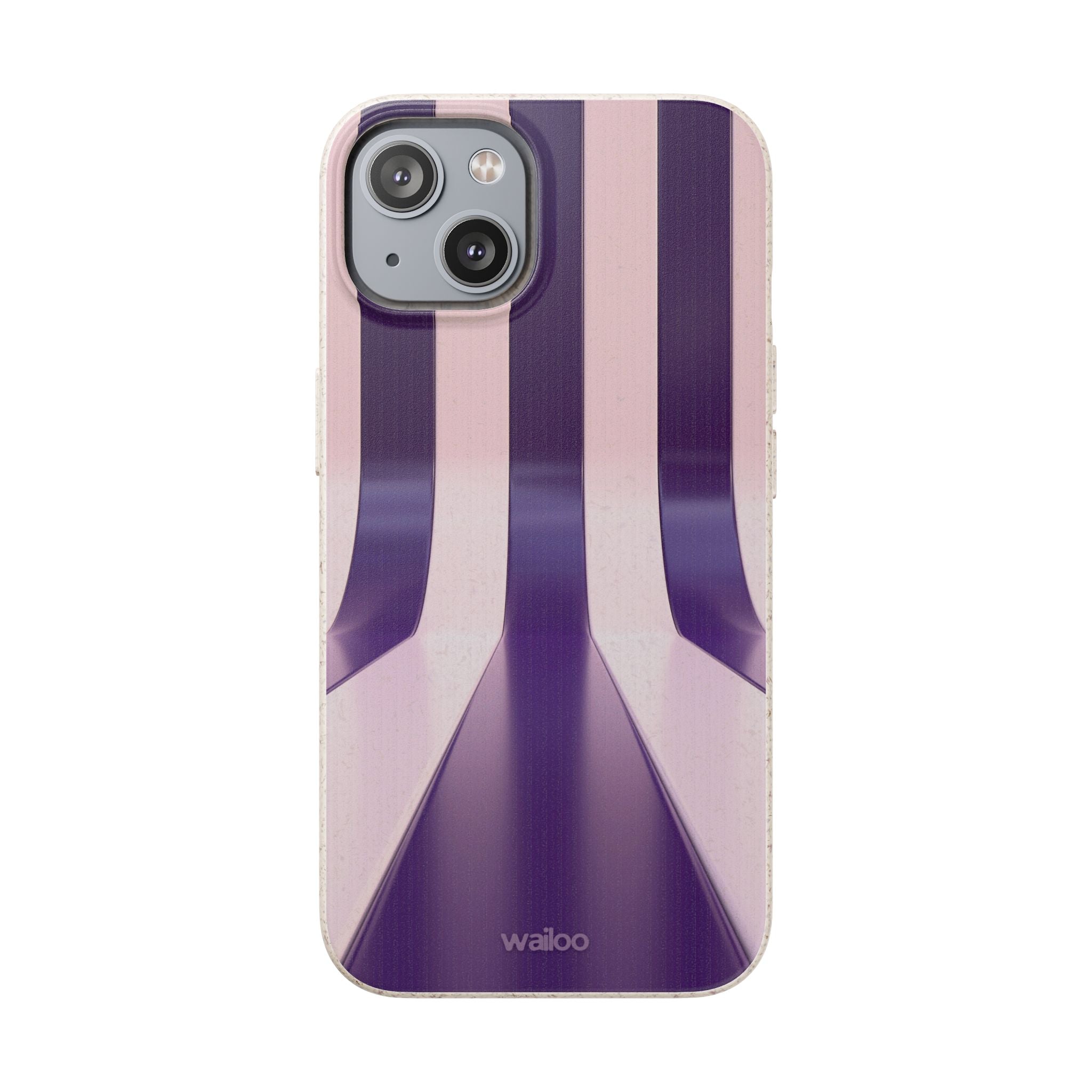 3D Purple stripes - Plastic free phone case for iPhone