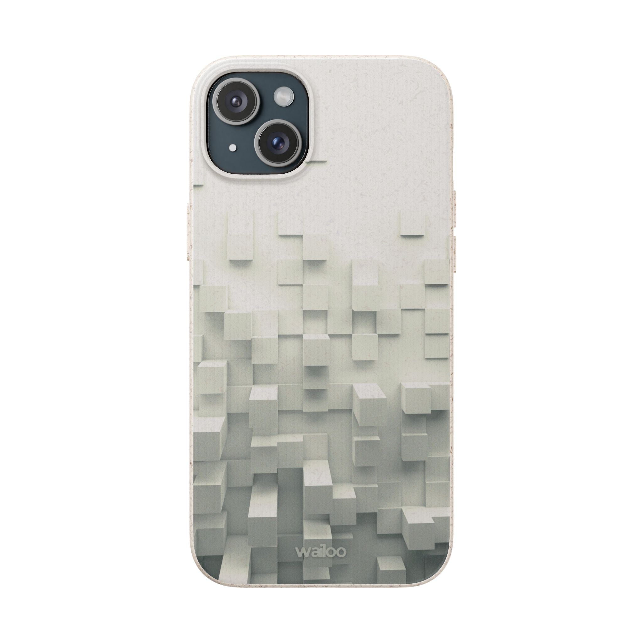 3D White tiles - Plastic free phone case for iPhone
