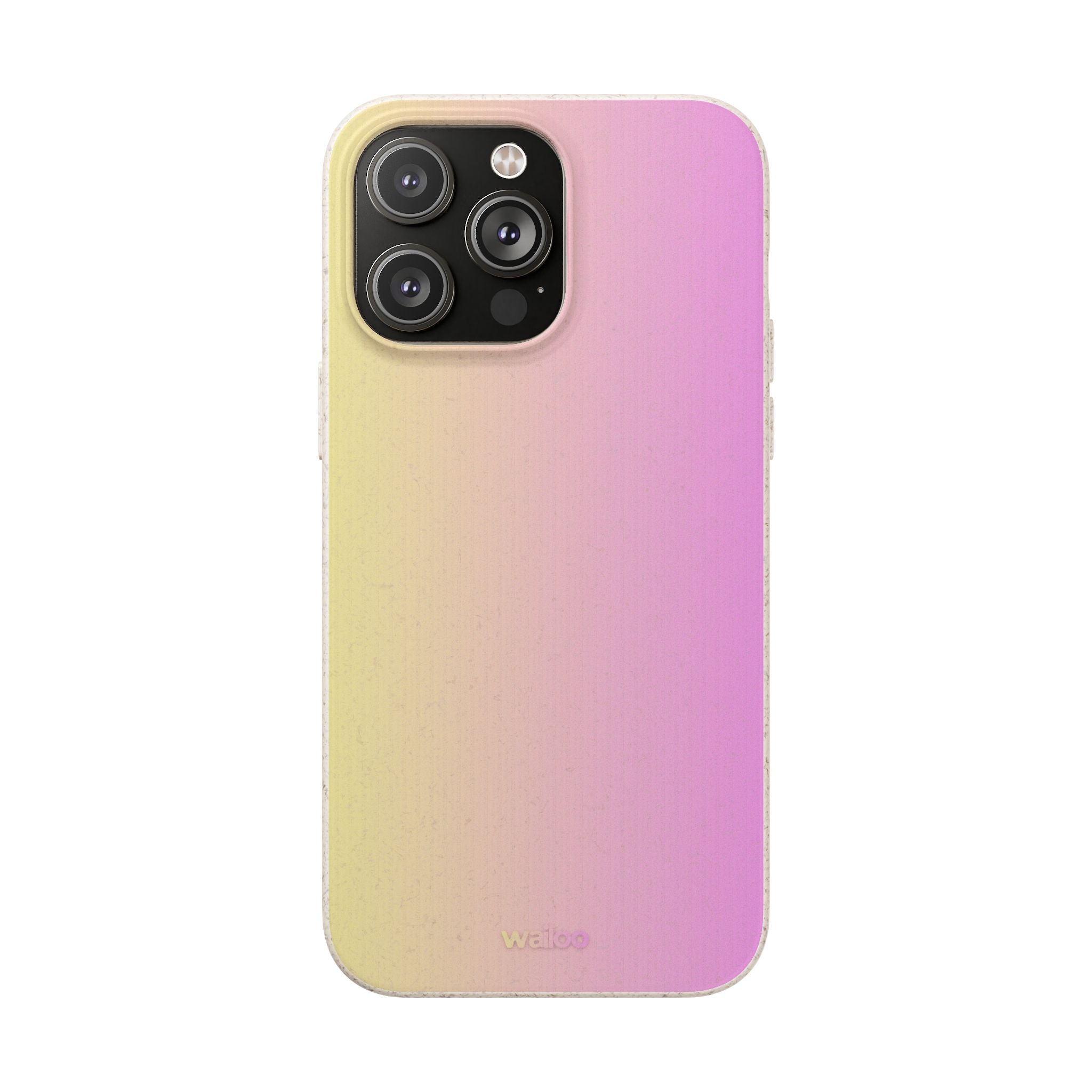 bOmbre Yellow pink gradient - Plastic free phone case for iPhone