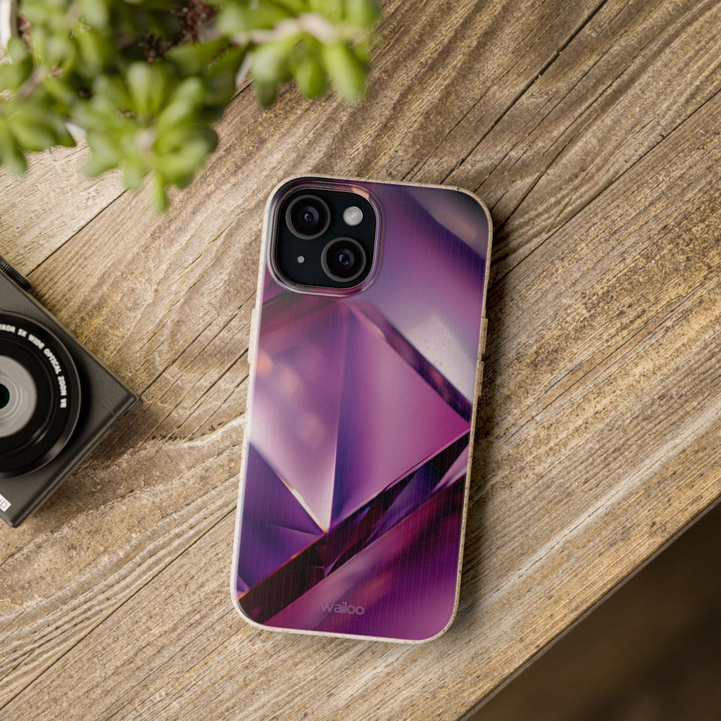 3D Purple - Plastic free phone case for iPhone