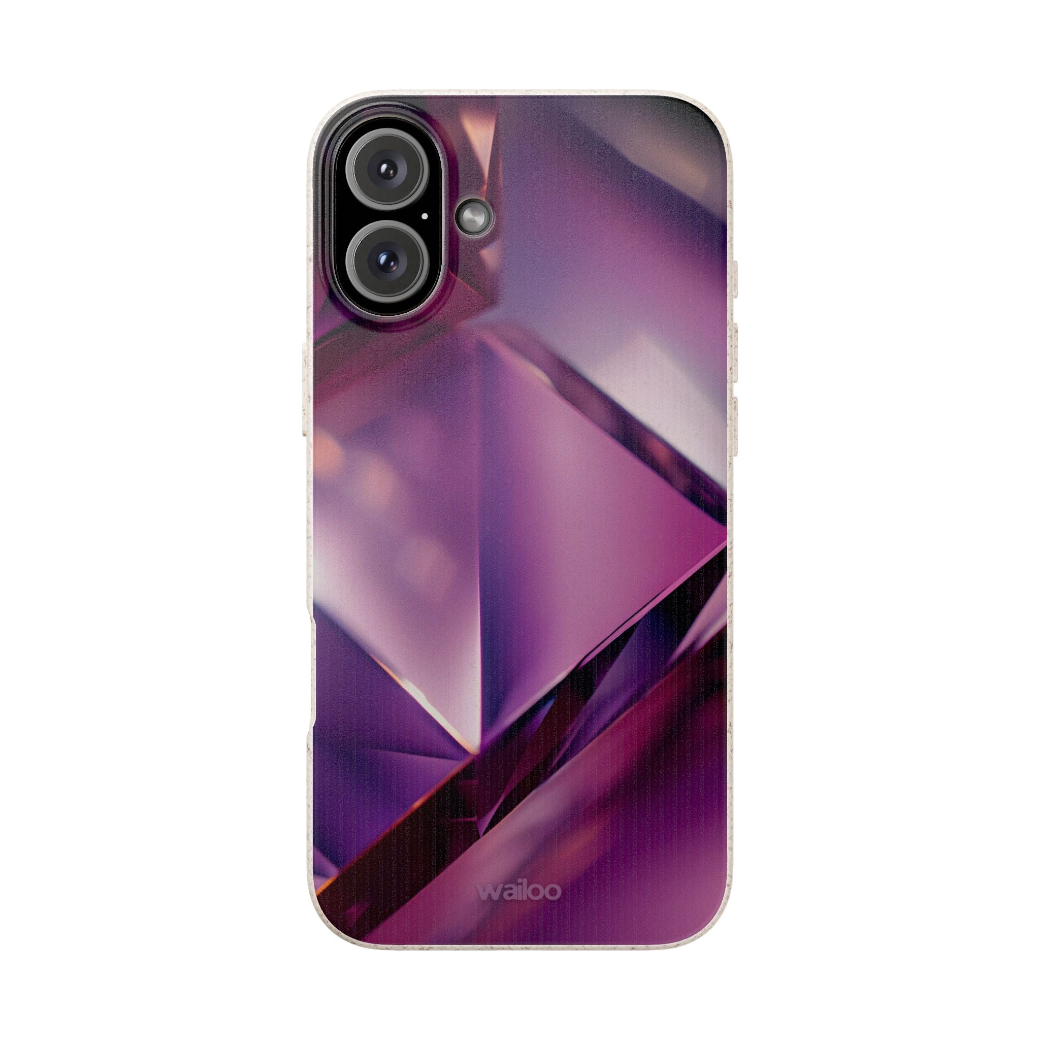 3D Purple - Plastic free phone case for iPhone