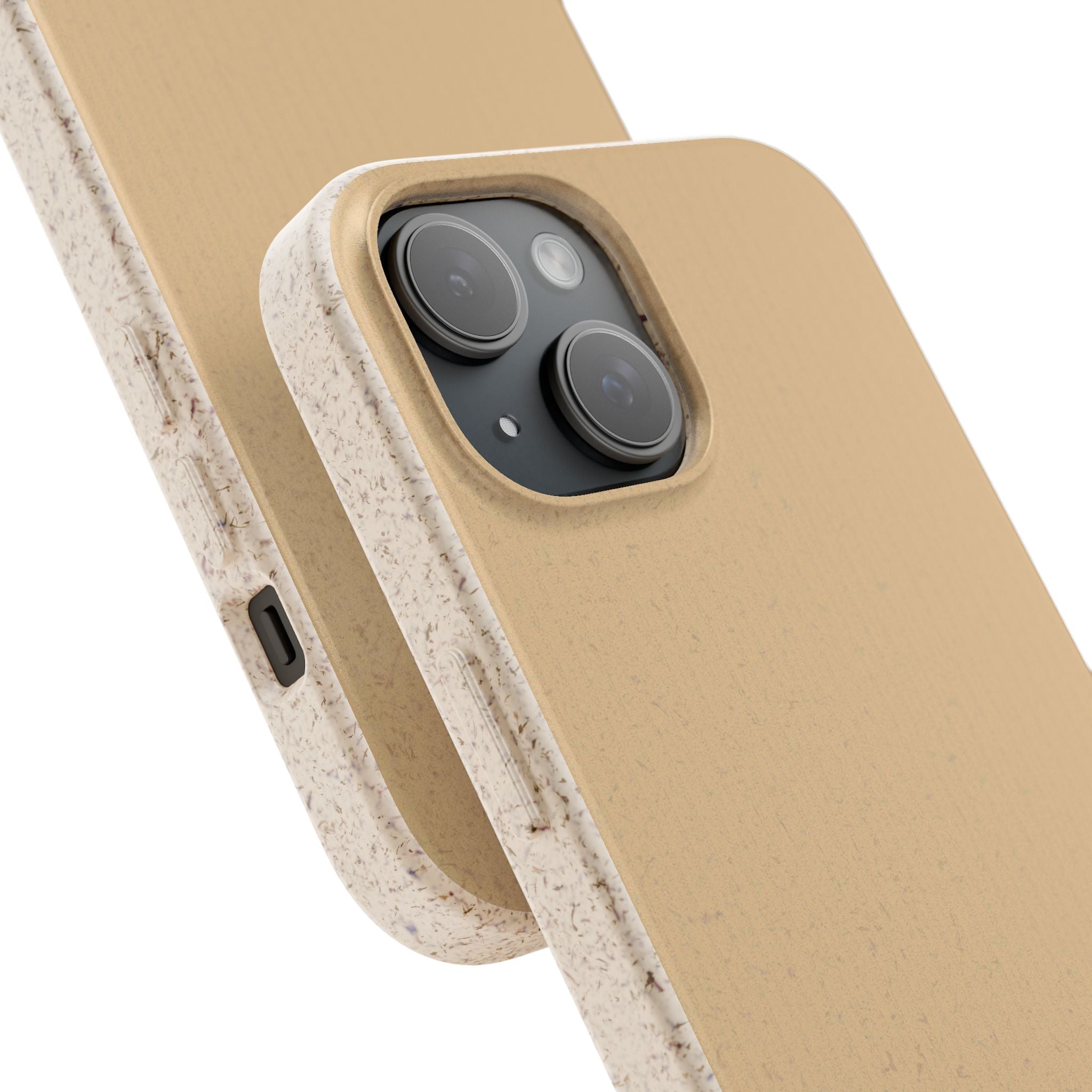 Color Beige mustard - Plastic free phone case for iPhone