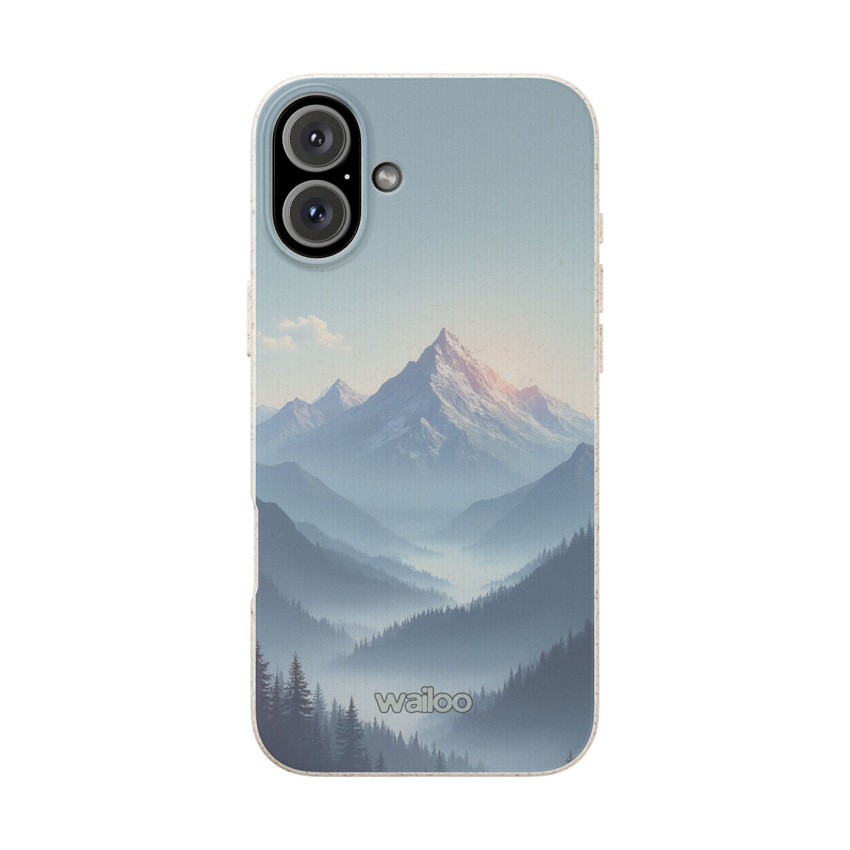 dAI Nature Mountain and valley - Plastic free phone case for iPhone