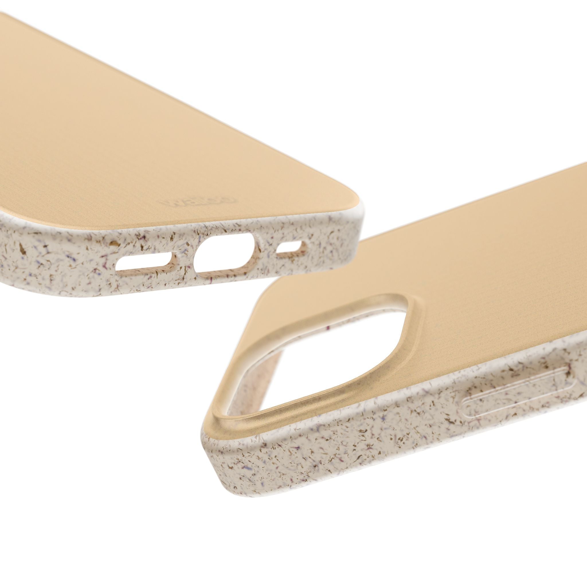 Color Beige mustard - Plastic free phone case for iPhone