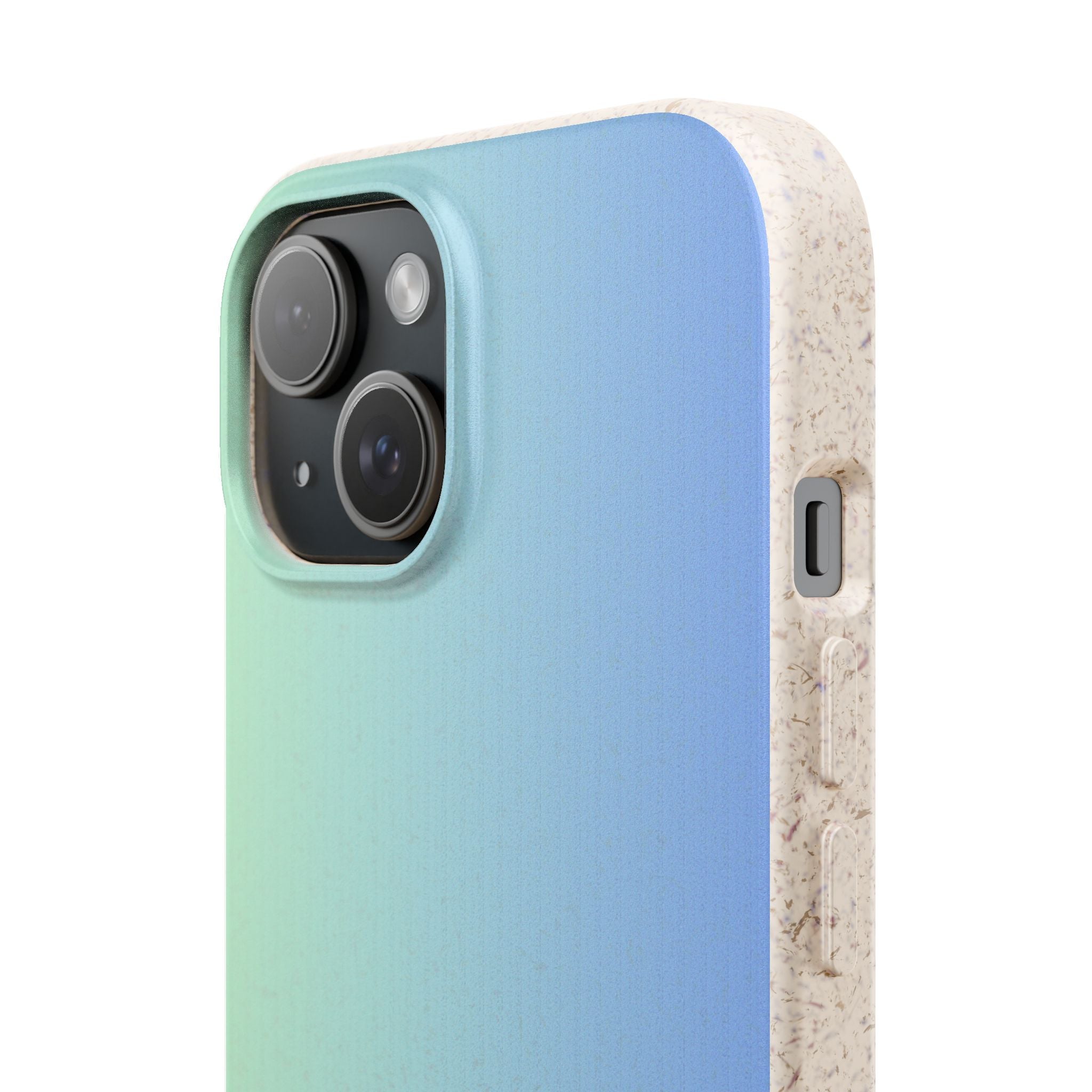 bOmbre Turquoise blue gradient - Plastic free phone case for iPhone