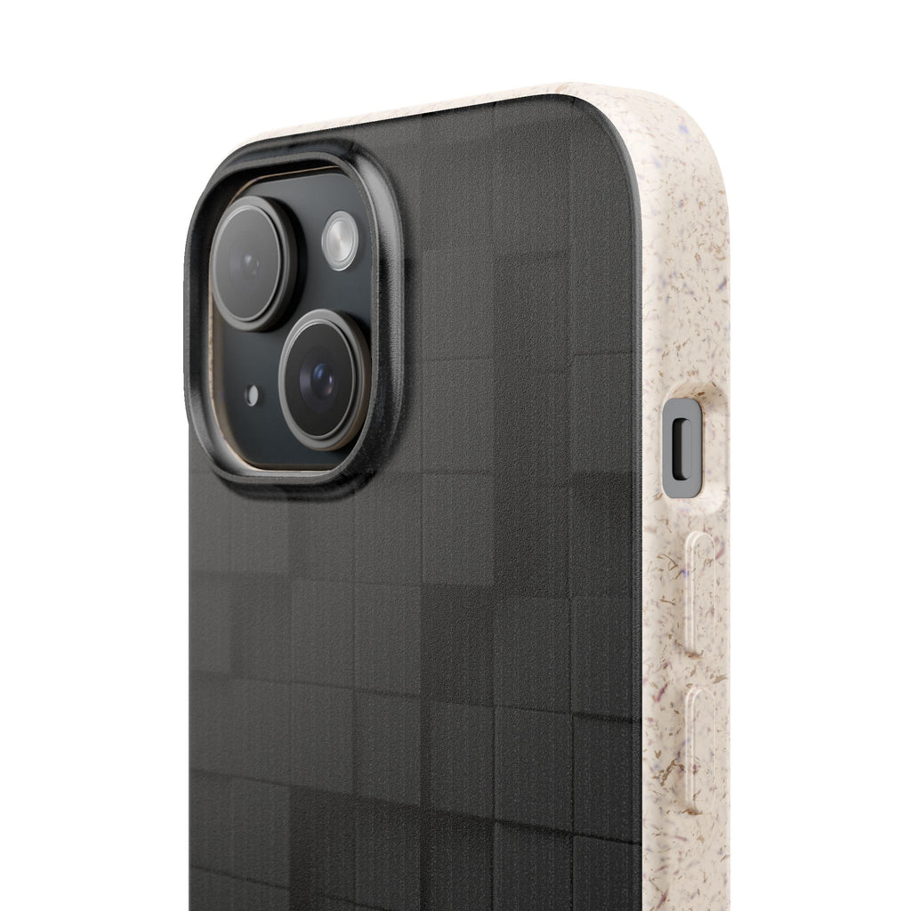 3D Black tiles - Plastic free phone case for iPhone