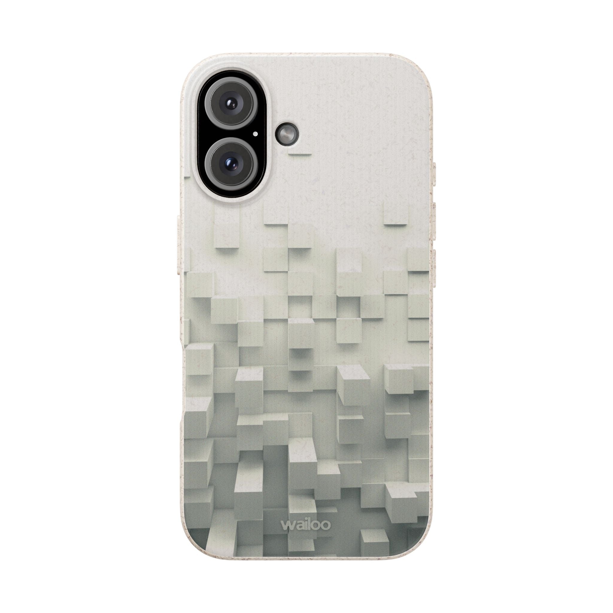 3D White tiles - Plastic free phone case for iPhone