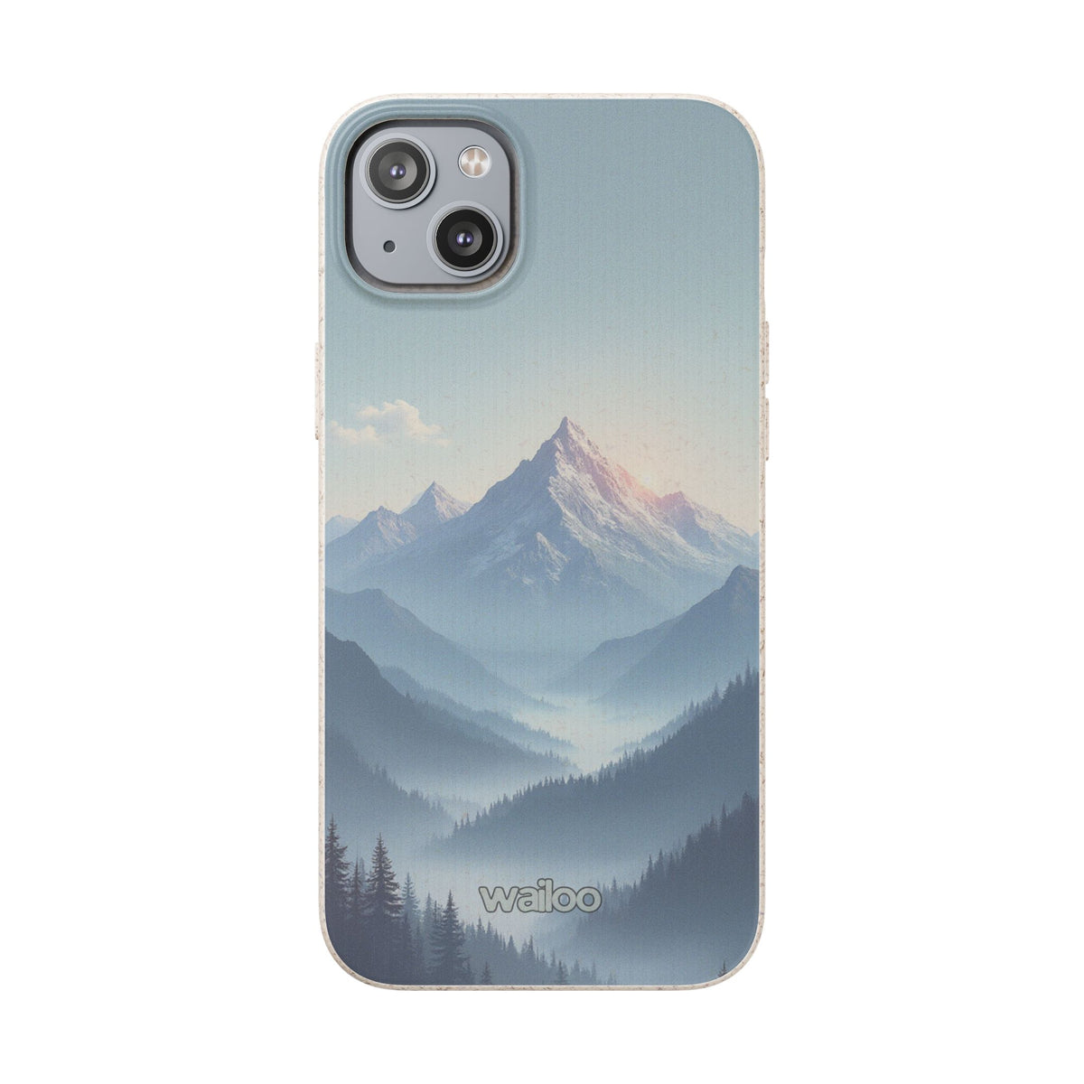 dAI Nature Mountain and valley - Plastic free phone case for iPhone