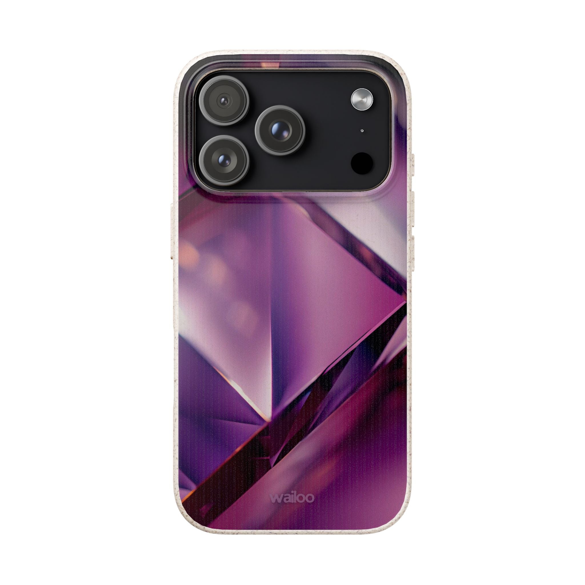 3D Purple - Plastic free phone case for iPhone