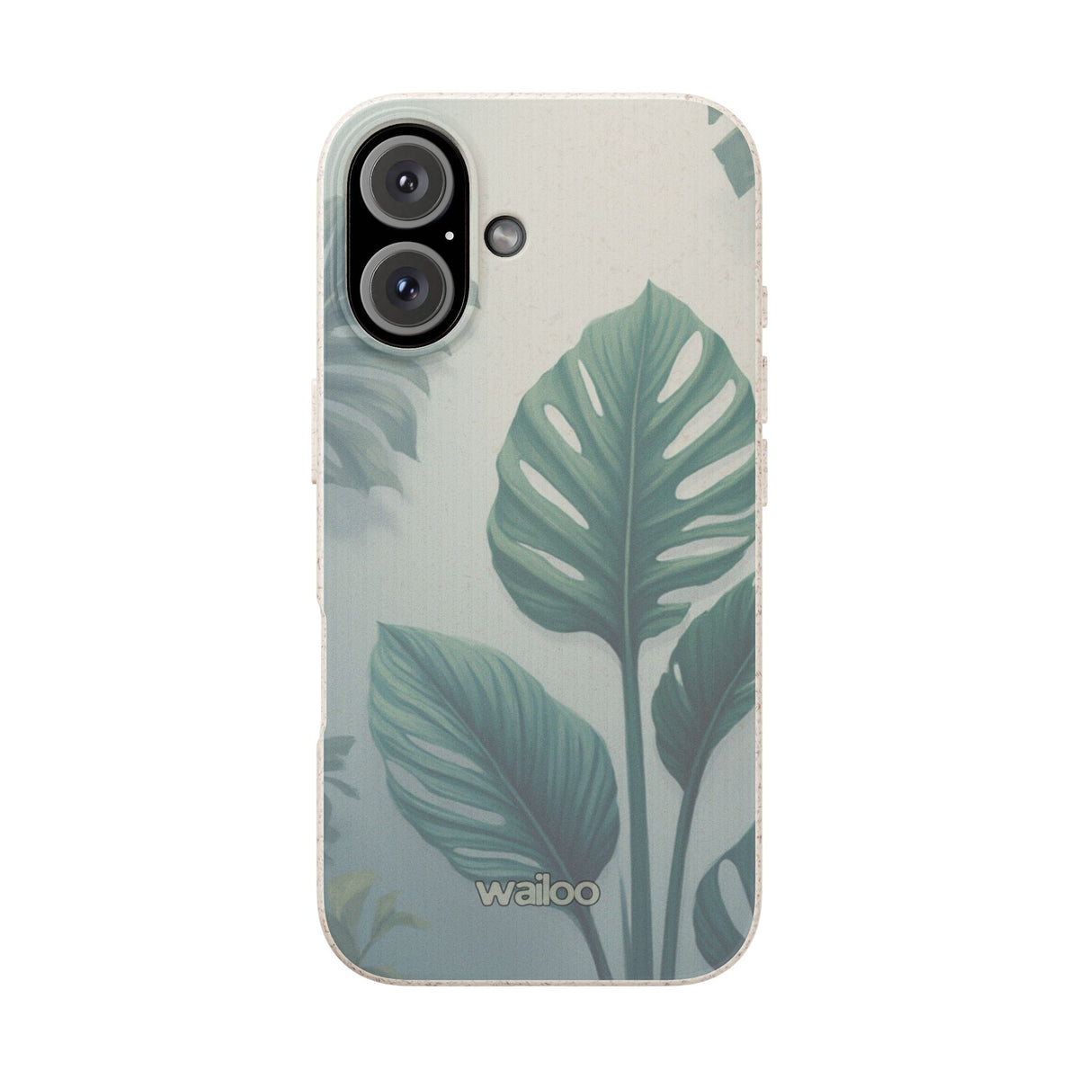 Floral Monstera - Biodegradable phone case for iPhone - Plastic free