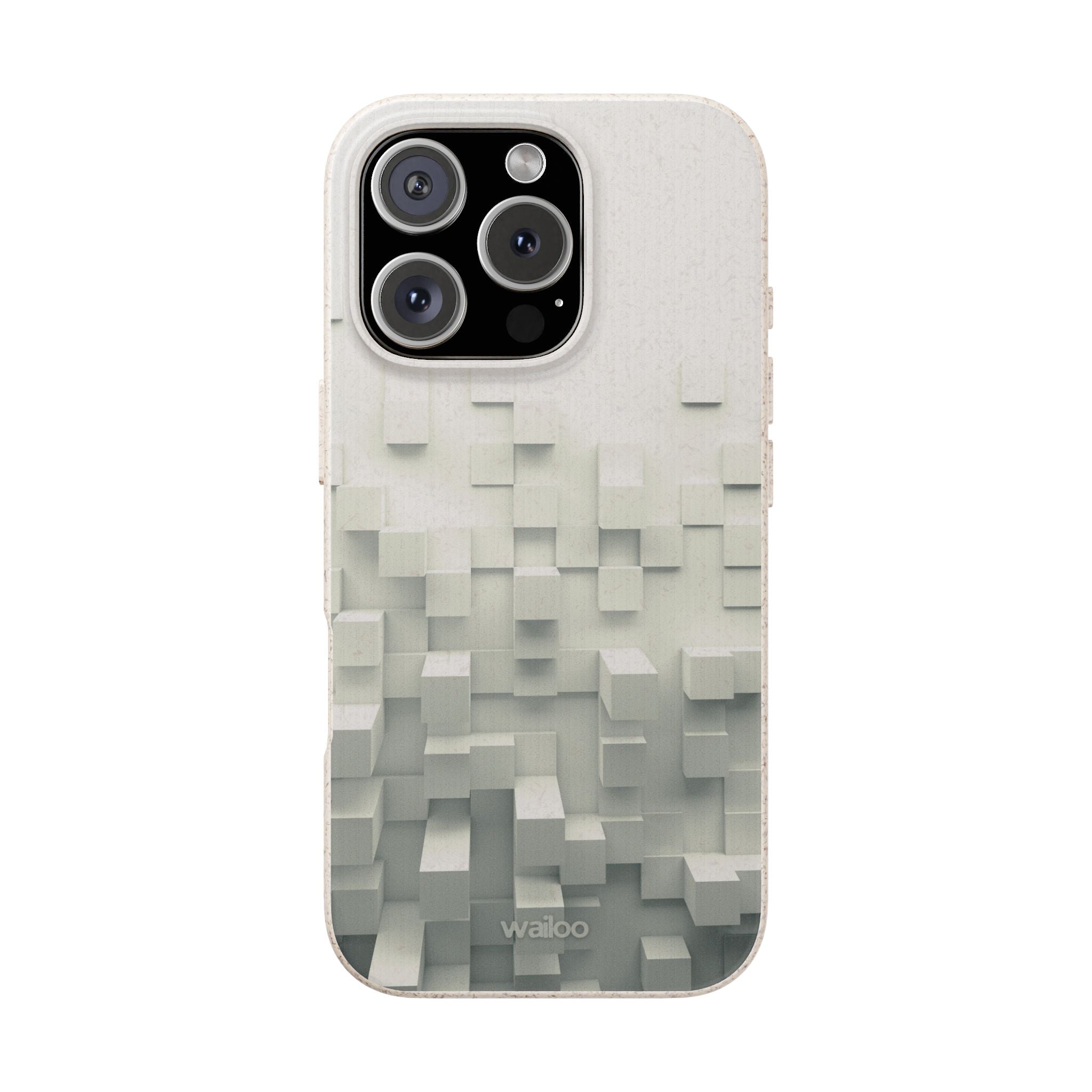 3D White tiles - Plastic free phone case for iPhone