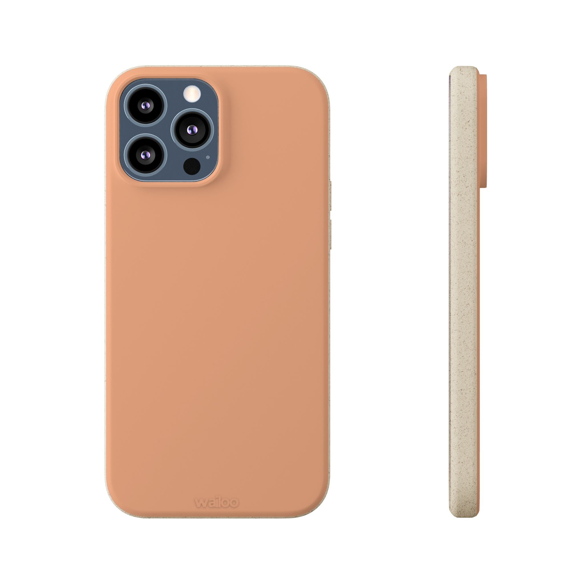 Color Beige apricot - Plastic free phone case for iPhone