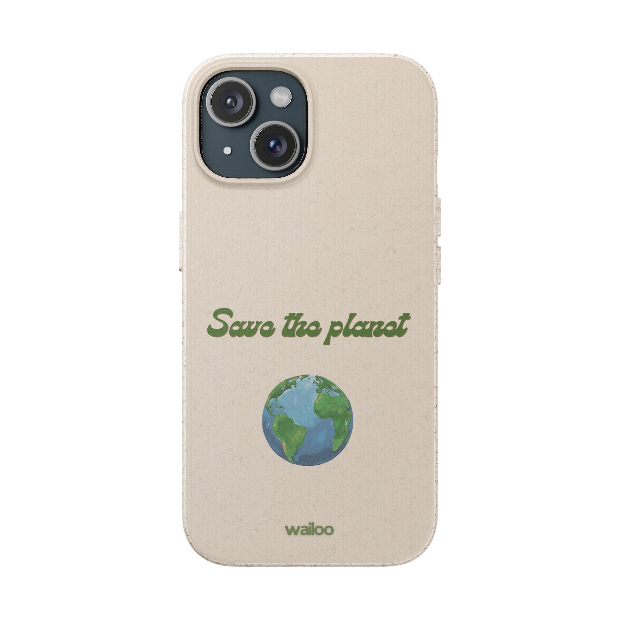 Earth - Save the planet - Plastic free phone case for iPhone