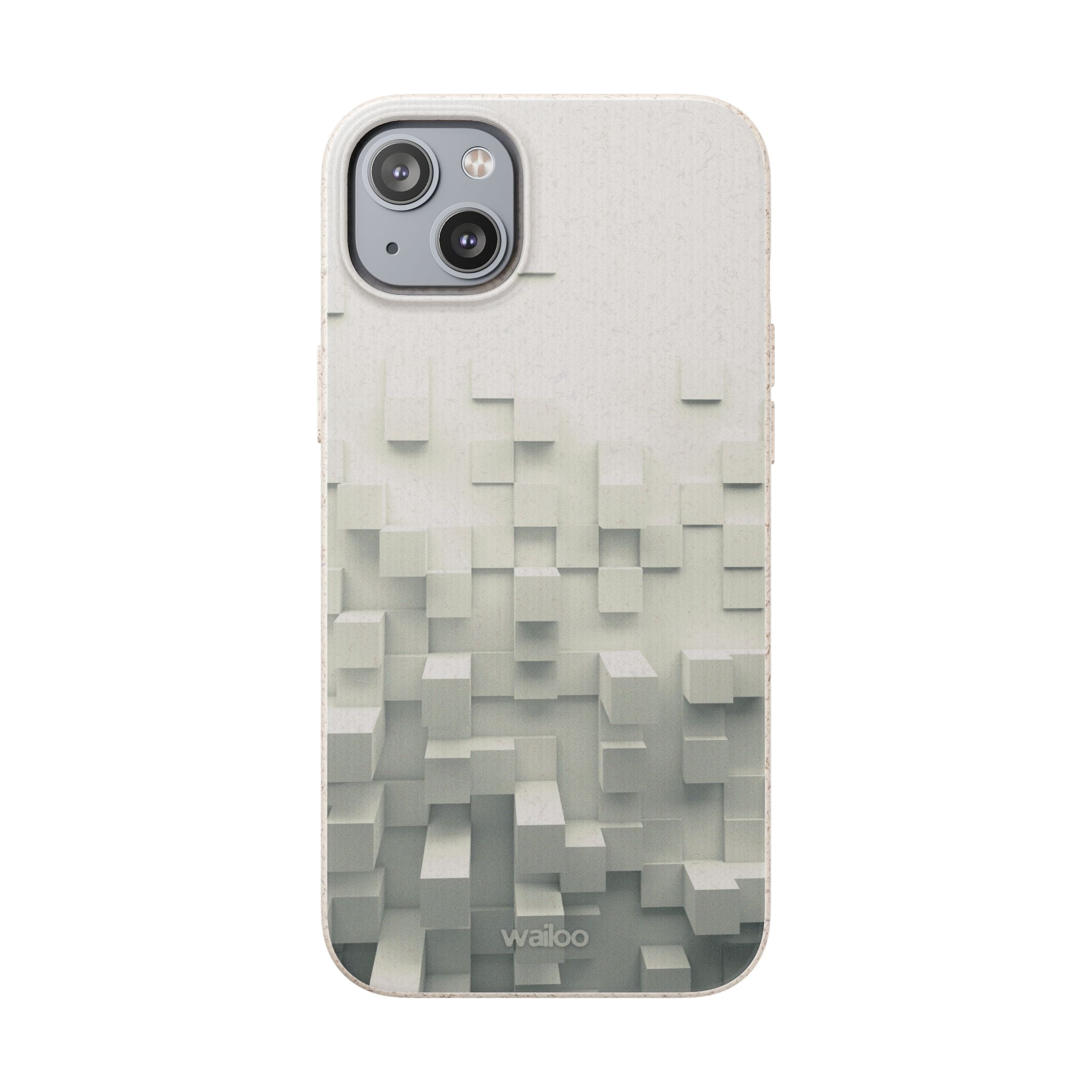 3D White tiles - Plastic free phone case for iPhone