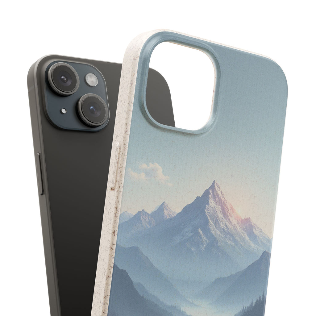 dAI Nature Mountain and valley - Plastic free phone case for iPhone