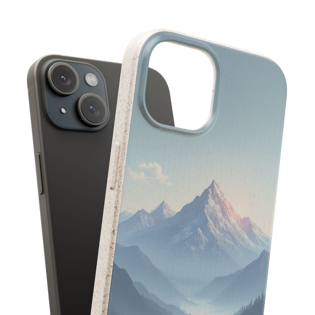 dAI Nature Mountain and valley - Plastic free phone case for iPhone