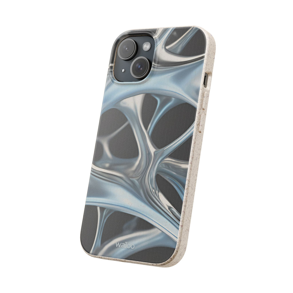 3D Metal matrix - Plastic free  phone case for iPhone