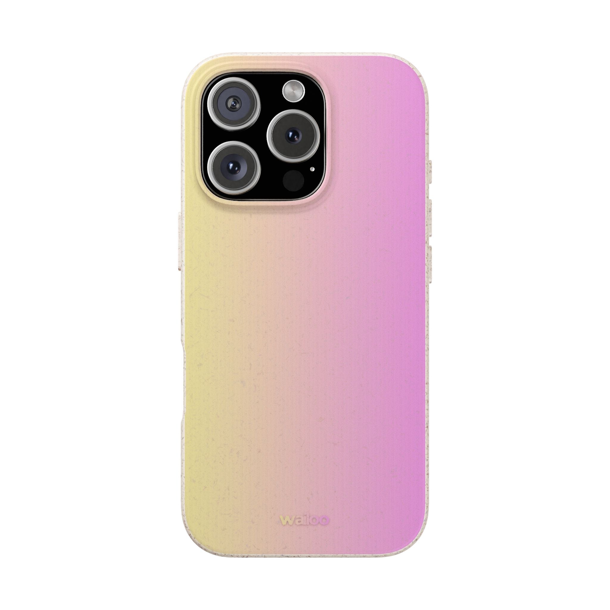 bOmbre Yellow pink gradient - Plastic free phone case for iPhone