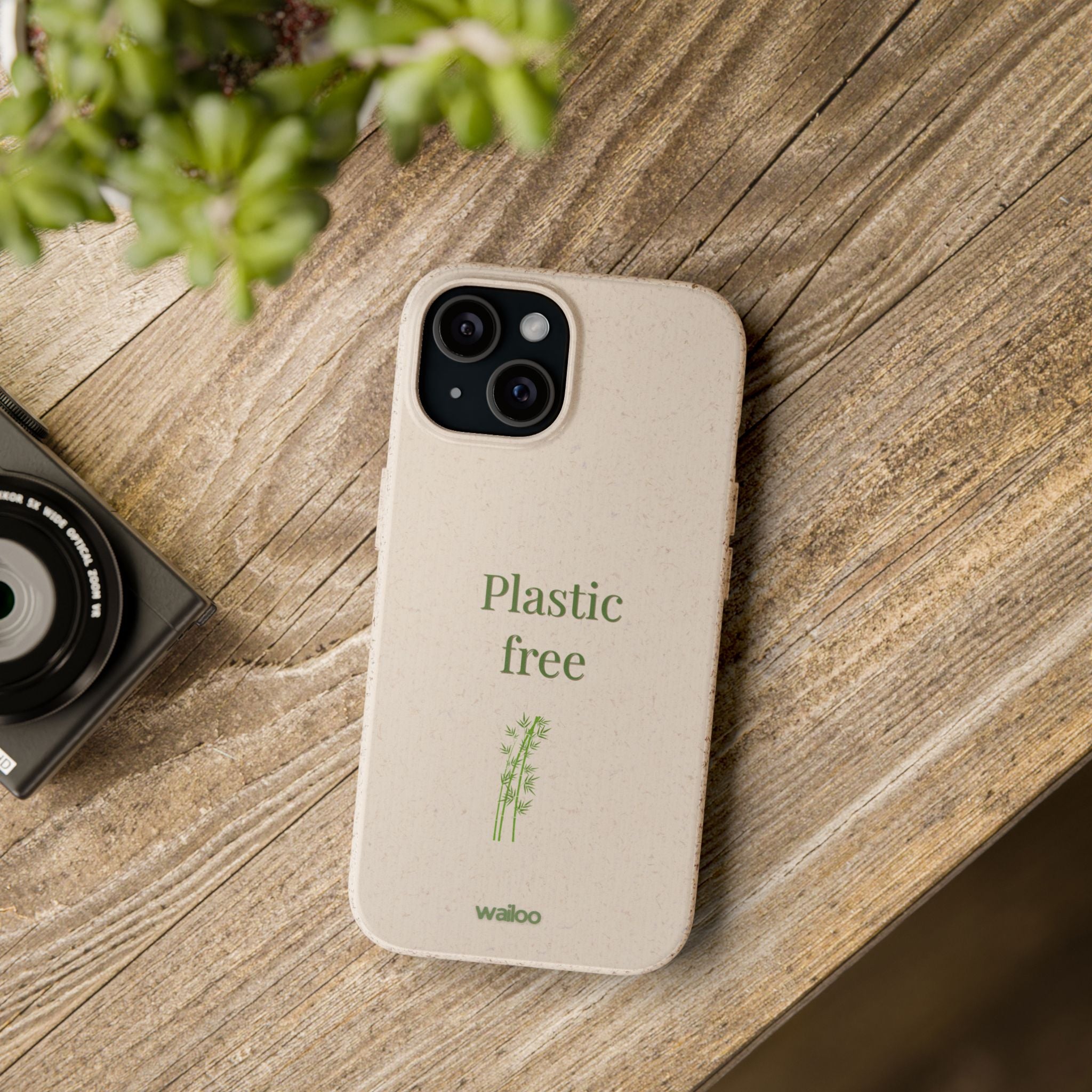 Earth - Bamboo stylish - Plastic free phone case for iPhone