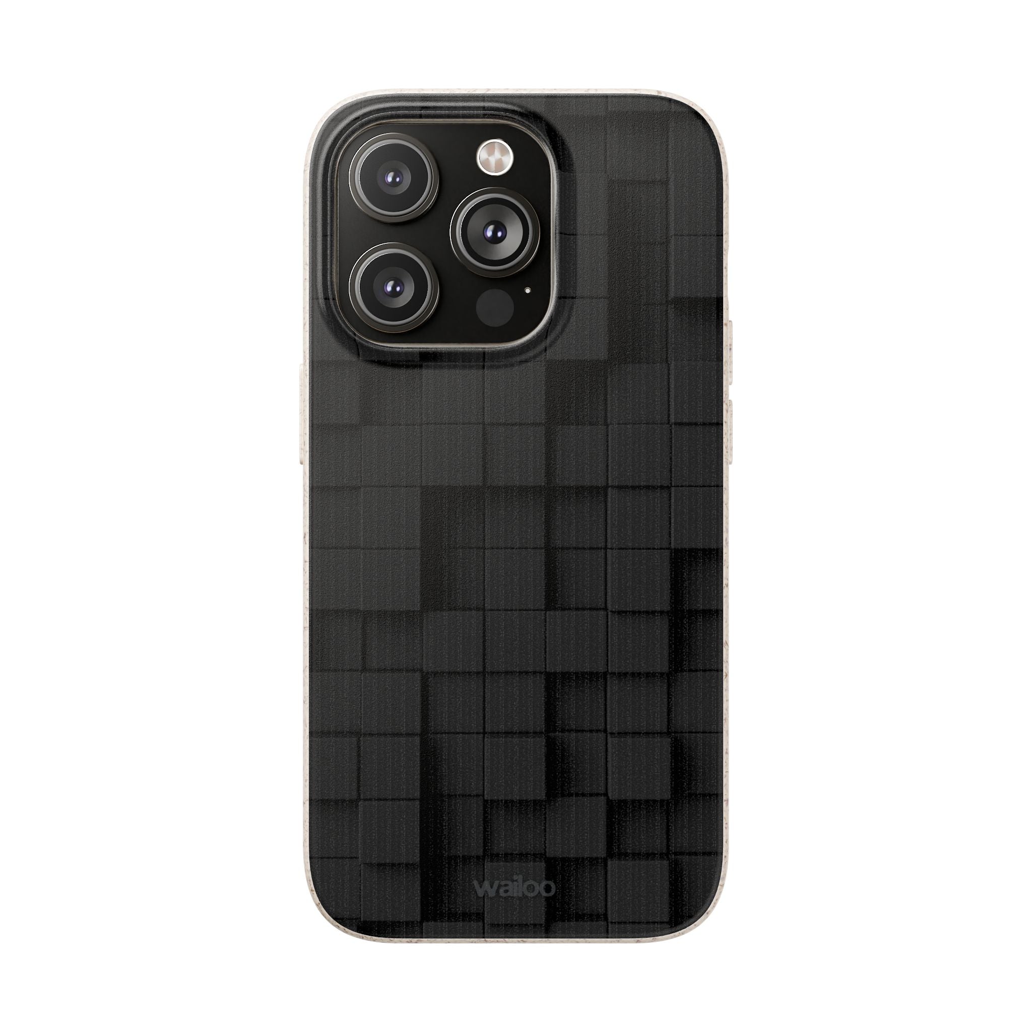 3D Black tiles - Plastic free phone case for iPhone