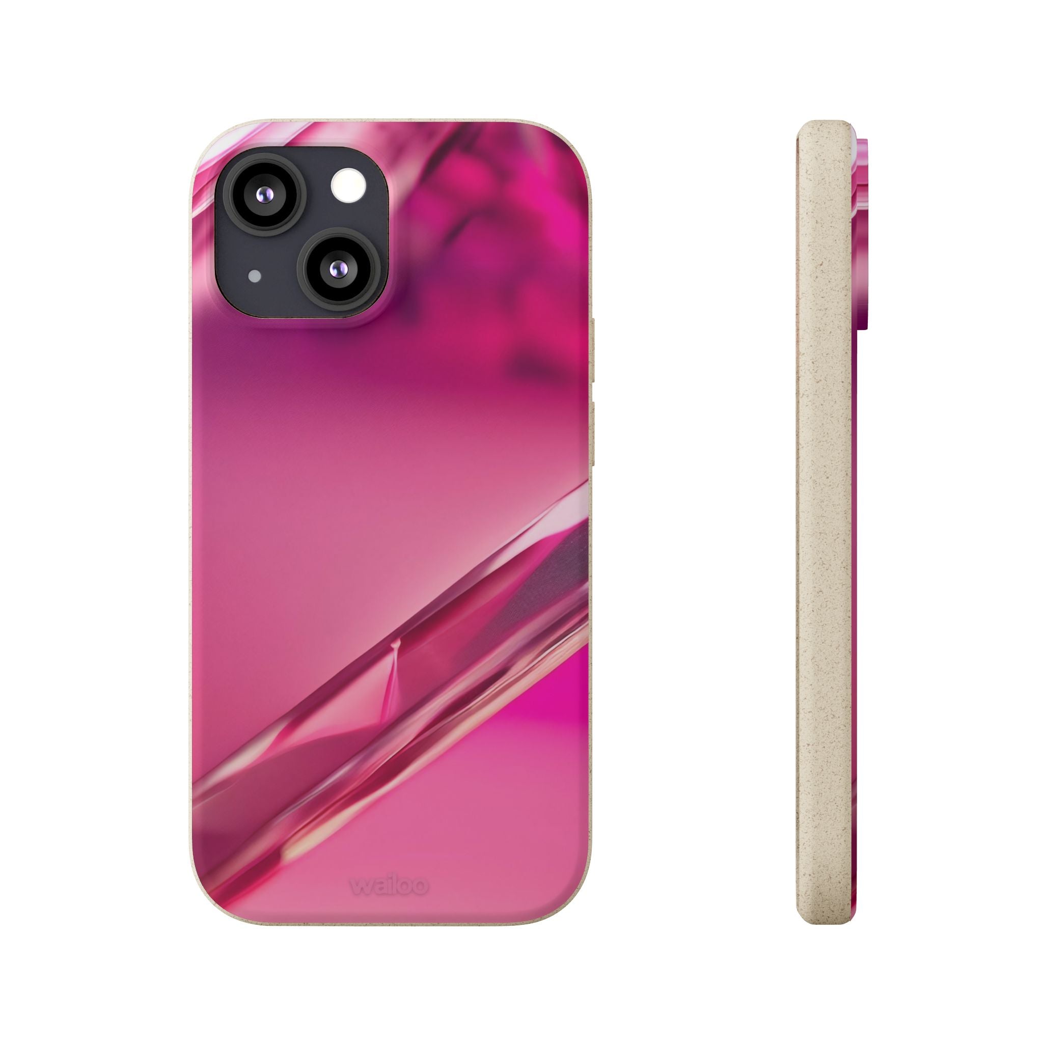 3D Pink - Plastic free phone case for iPhone