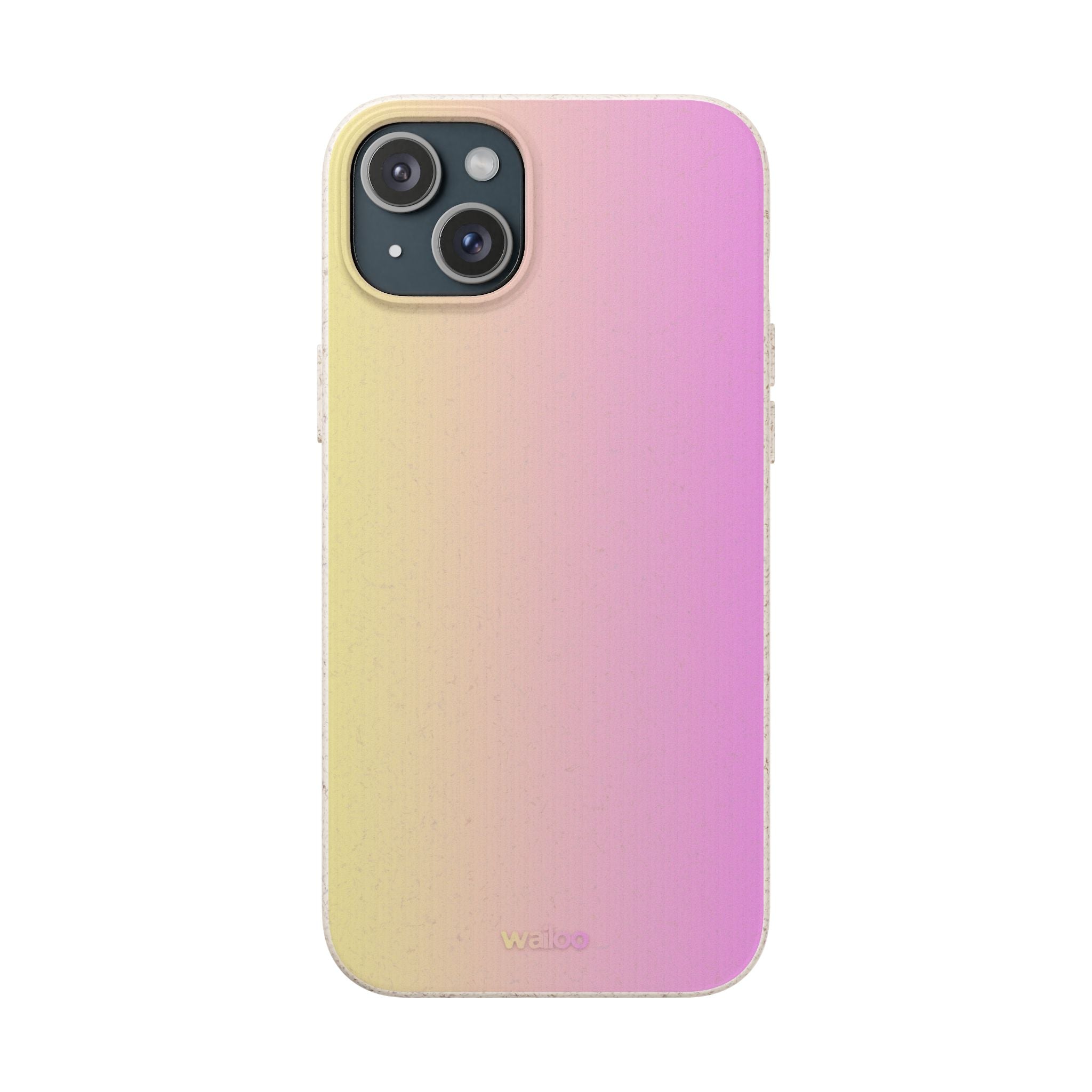bOmbre Yellow pink gradient - Plastic free phone case for iPhone