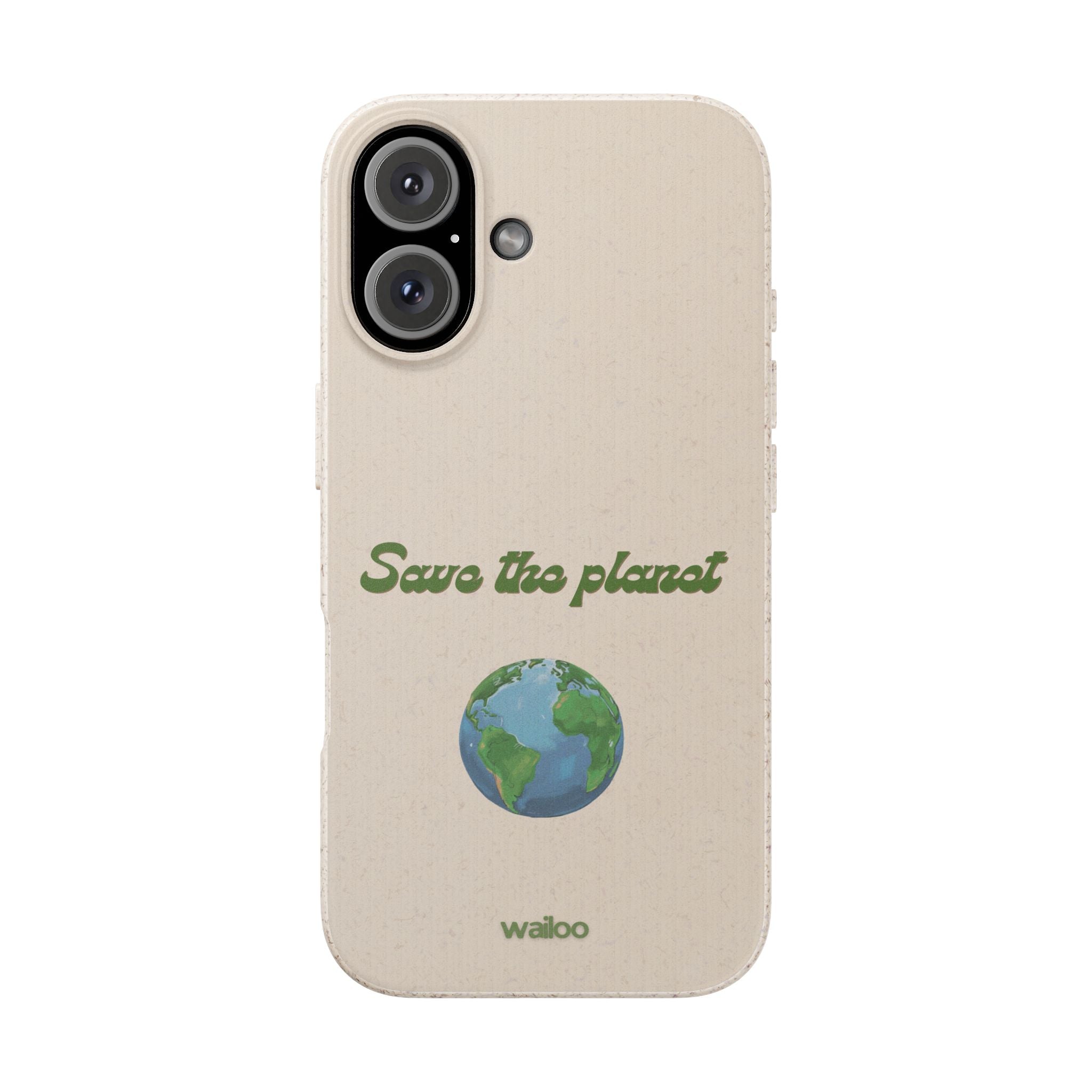 Earth - Save the planet - Plastic free phone case for iPhone