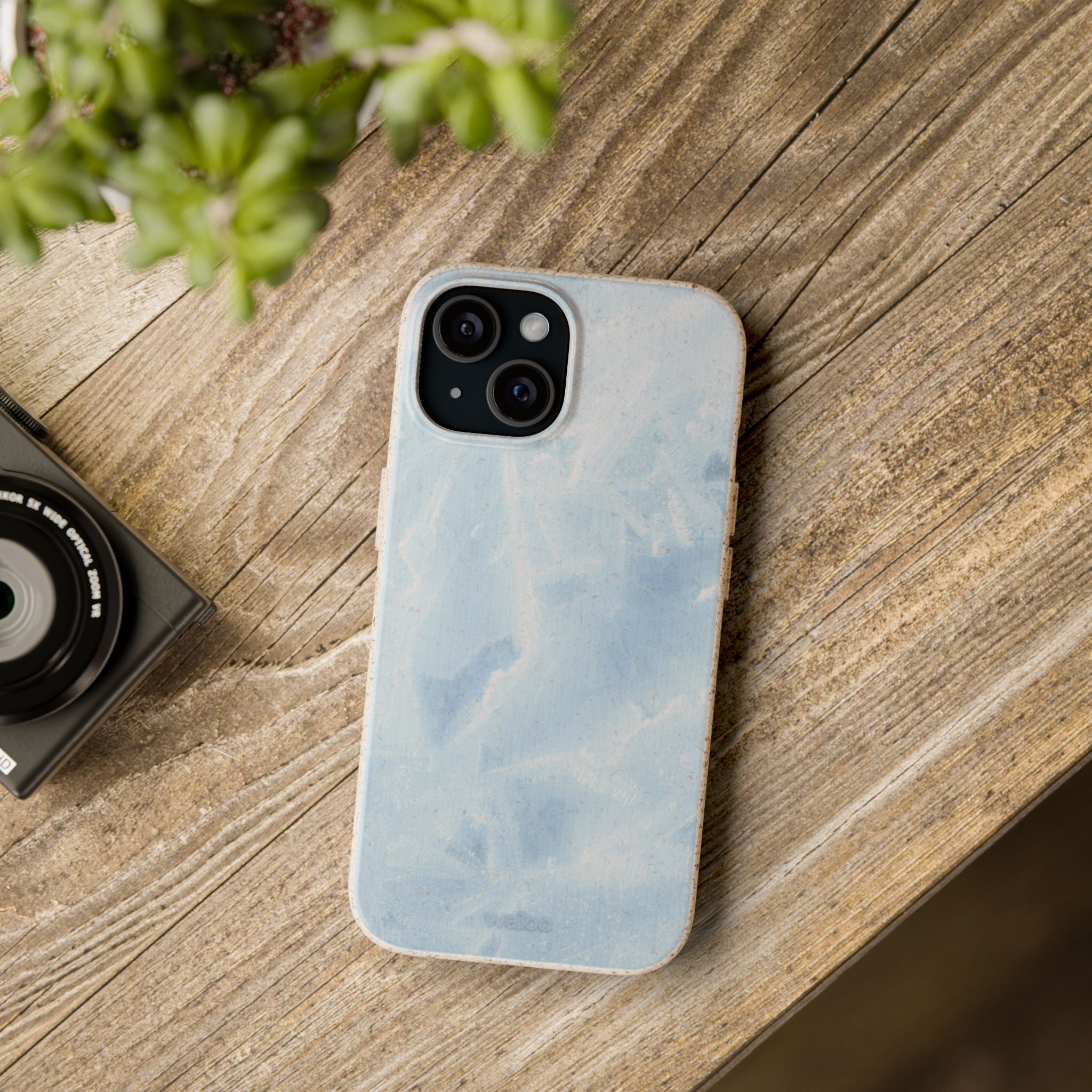 aPattern Shimmer blue - Plastic free phone case for iPhone