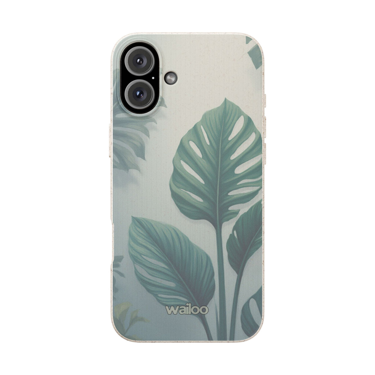 Floral Monstera - Biodegradable phone case for iPhone - Plastic free