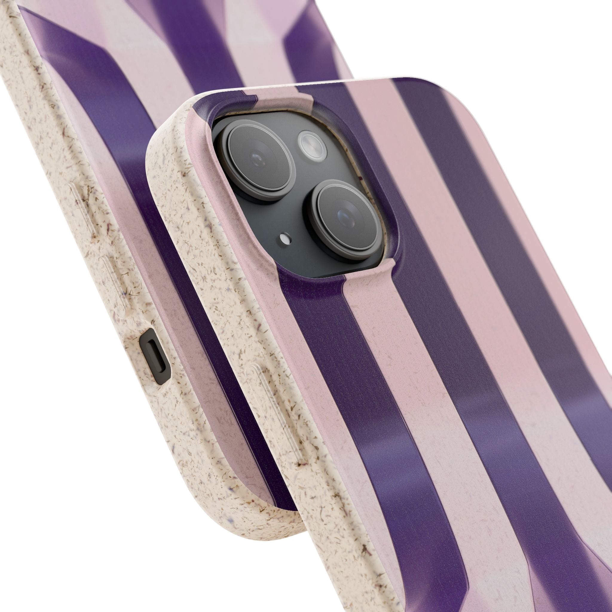 3D Purple stripes - Plastic free phone case for iPhone