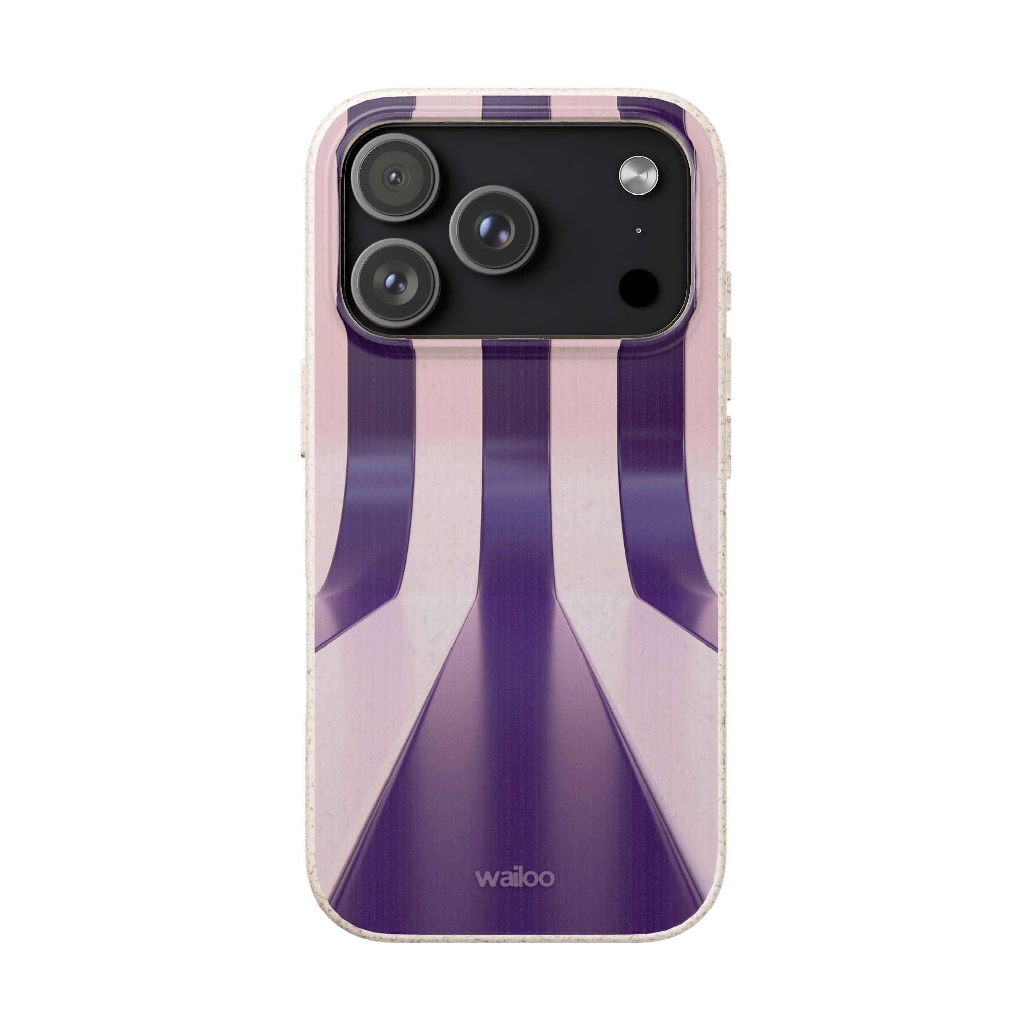 3D Purple stripes - Plastic free phone case for iPhone