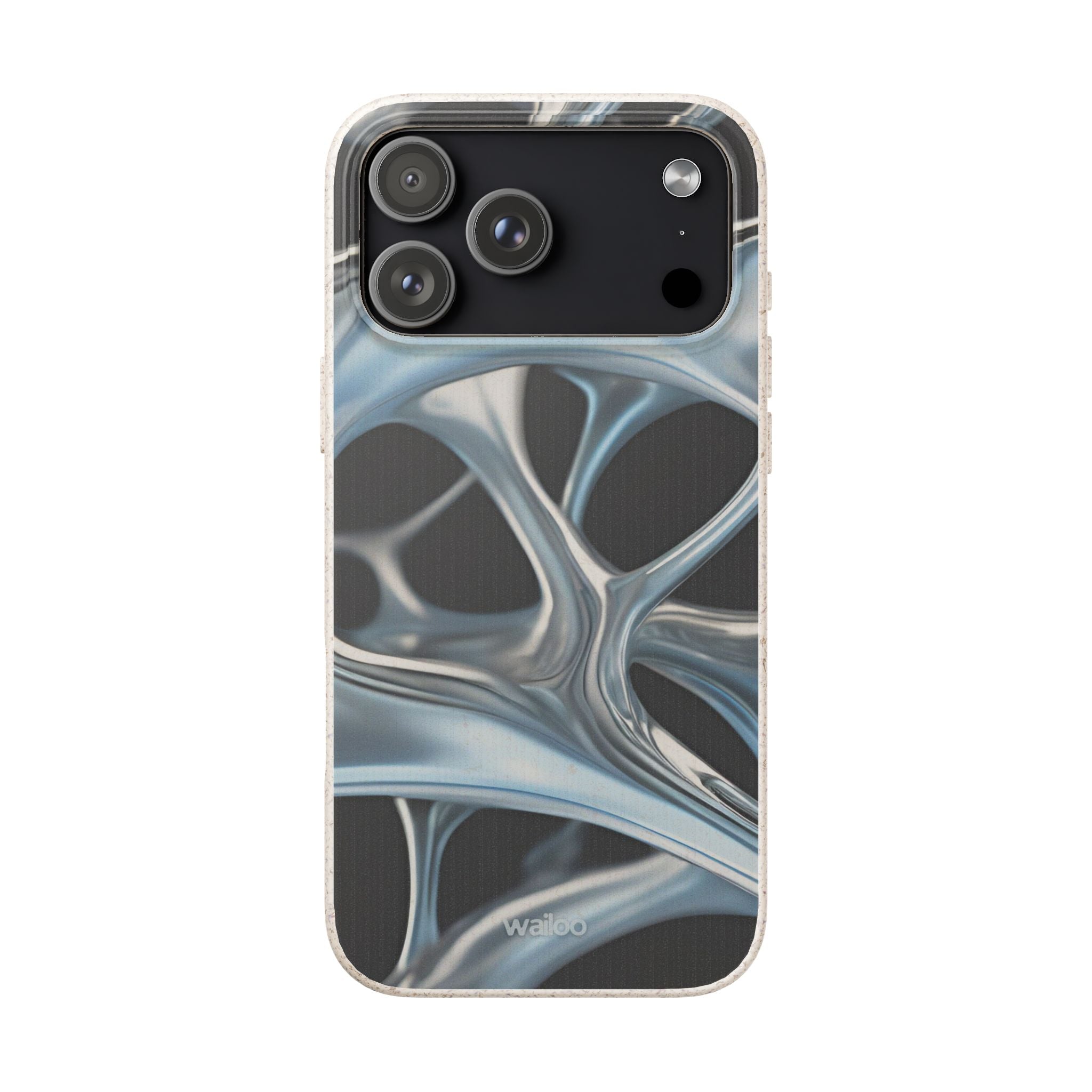 3D Metal matrix - Plastic free  phone case for iPhone