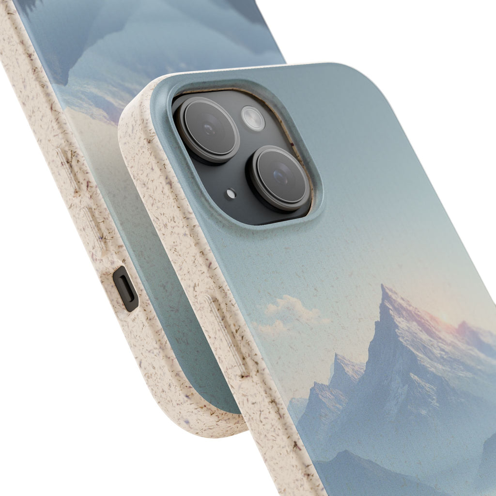 dAI Nature Mountain and valley - Plastic free phone case for iPhone