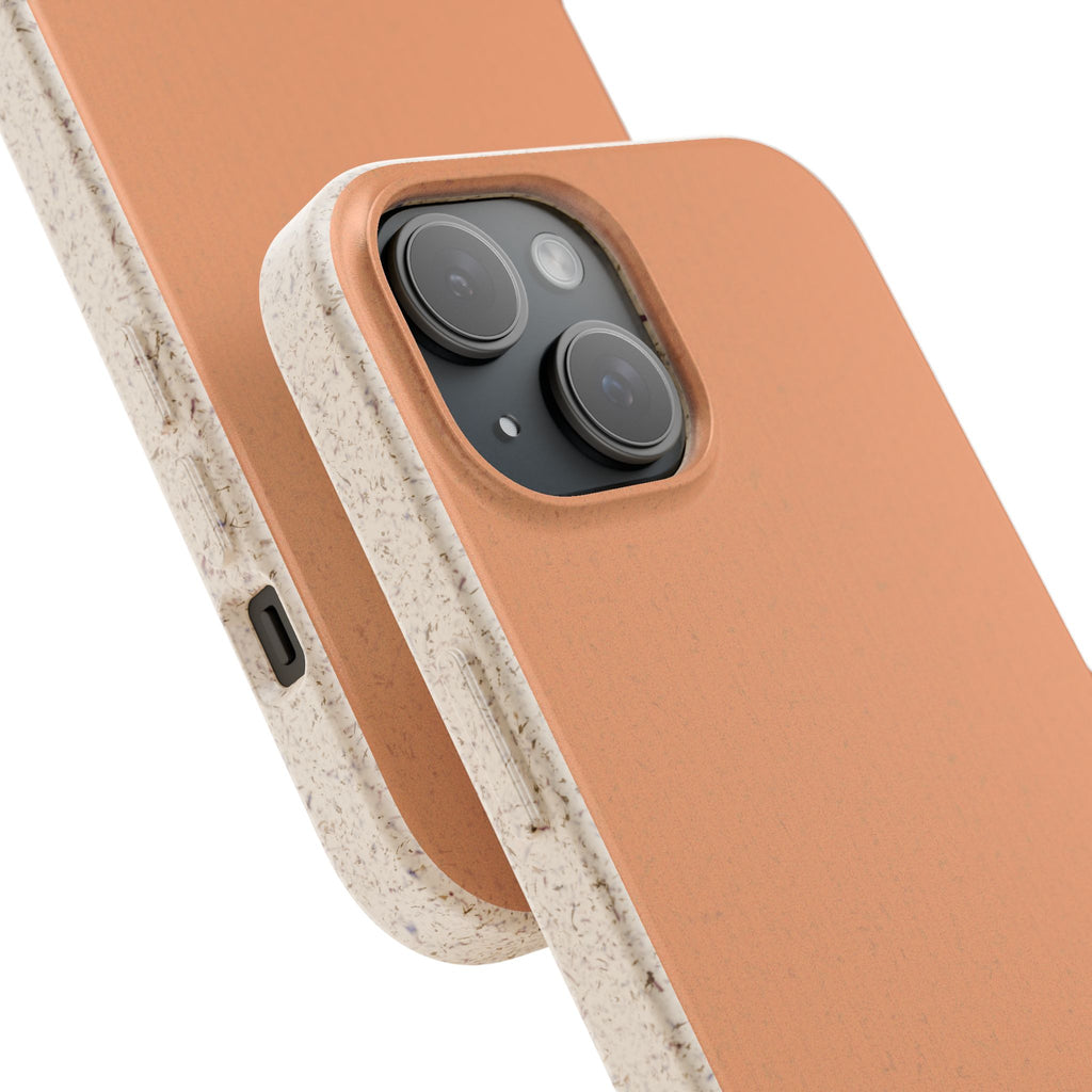 Color Beige apricot - Plastic free phone case for iPhone