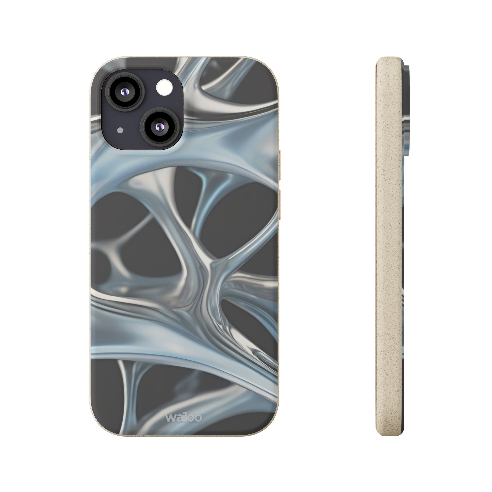 3D Metal matrix - Plastic free  phone case for iPhone