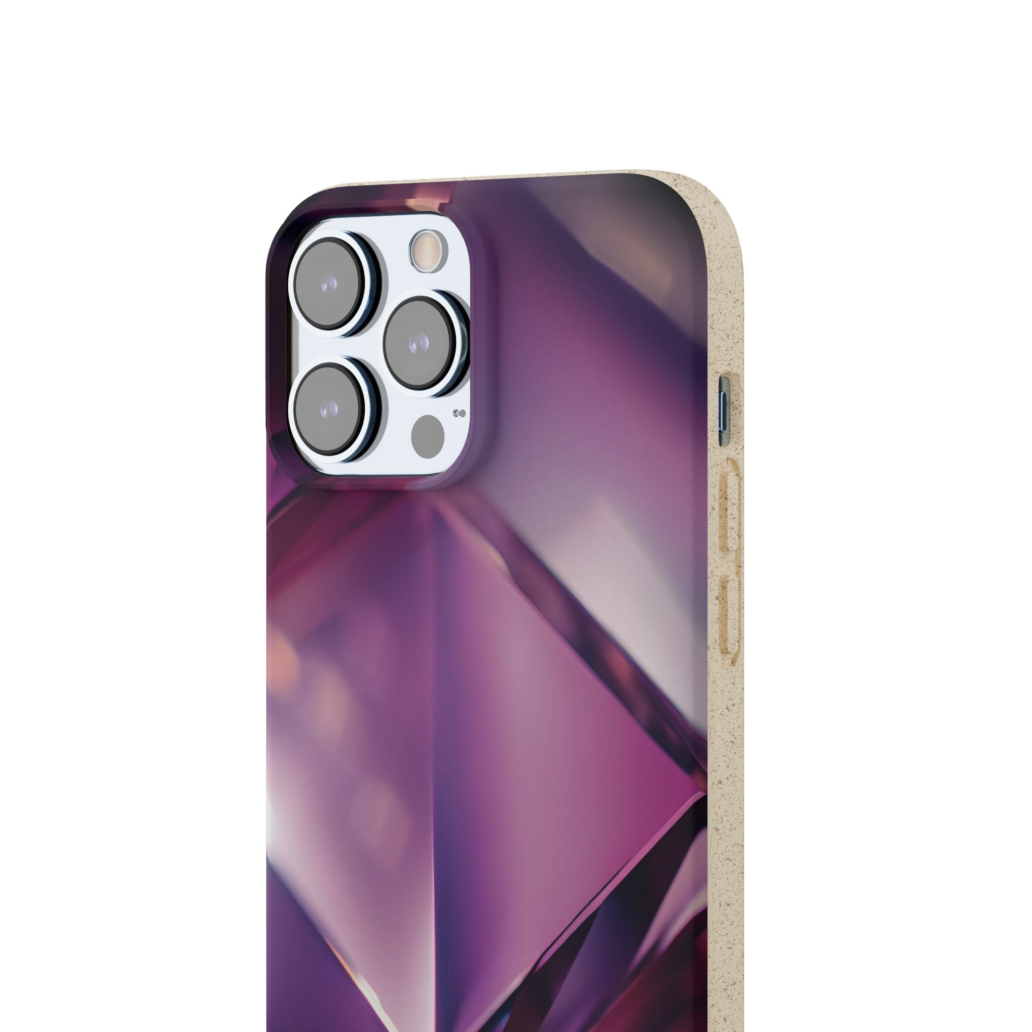 3D Purple - Plastic free phone case for iPhone