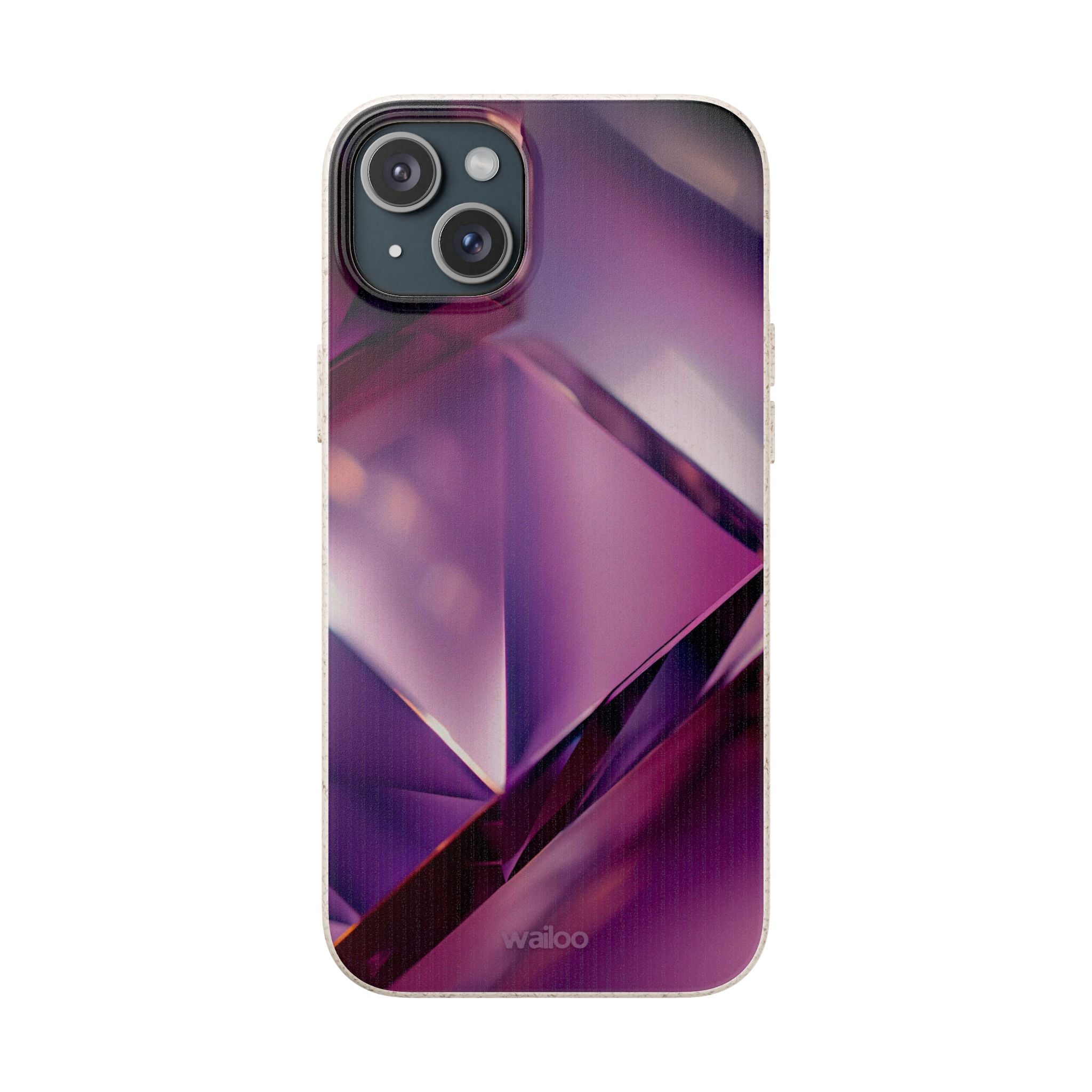 3D Purple - Plastic free phone case for iPhone