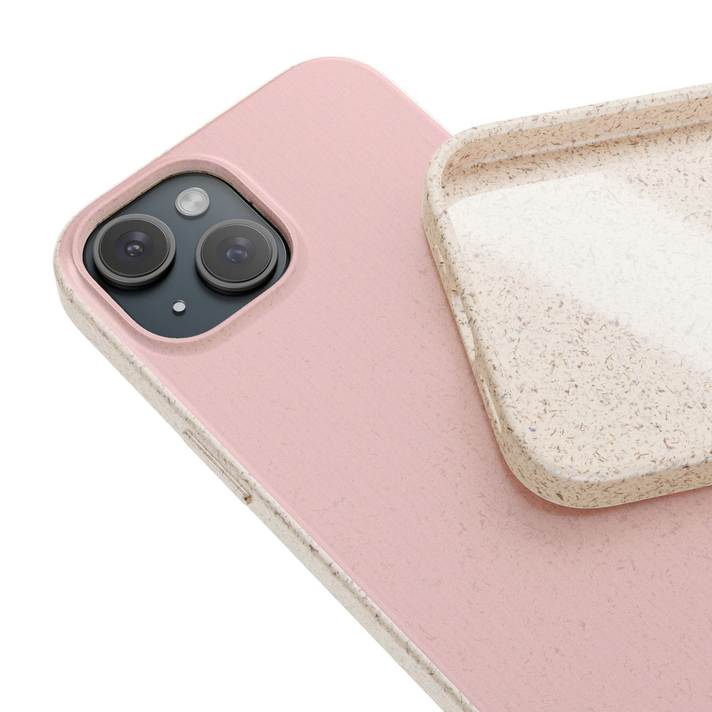 Color Pink dirty light - Plastic free phone case for iPhone