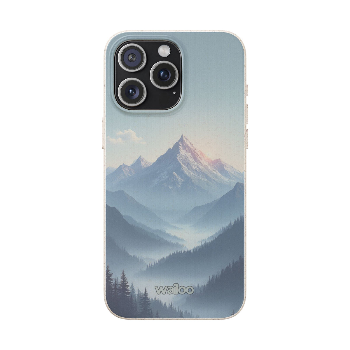 dAI Nature Mountain and valley - Plastic free phone case for iPhone