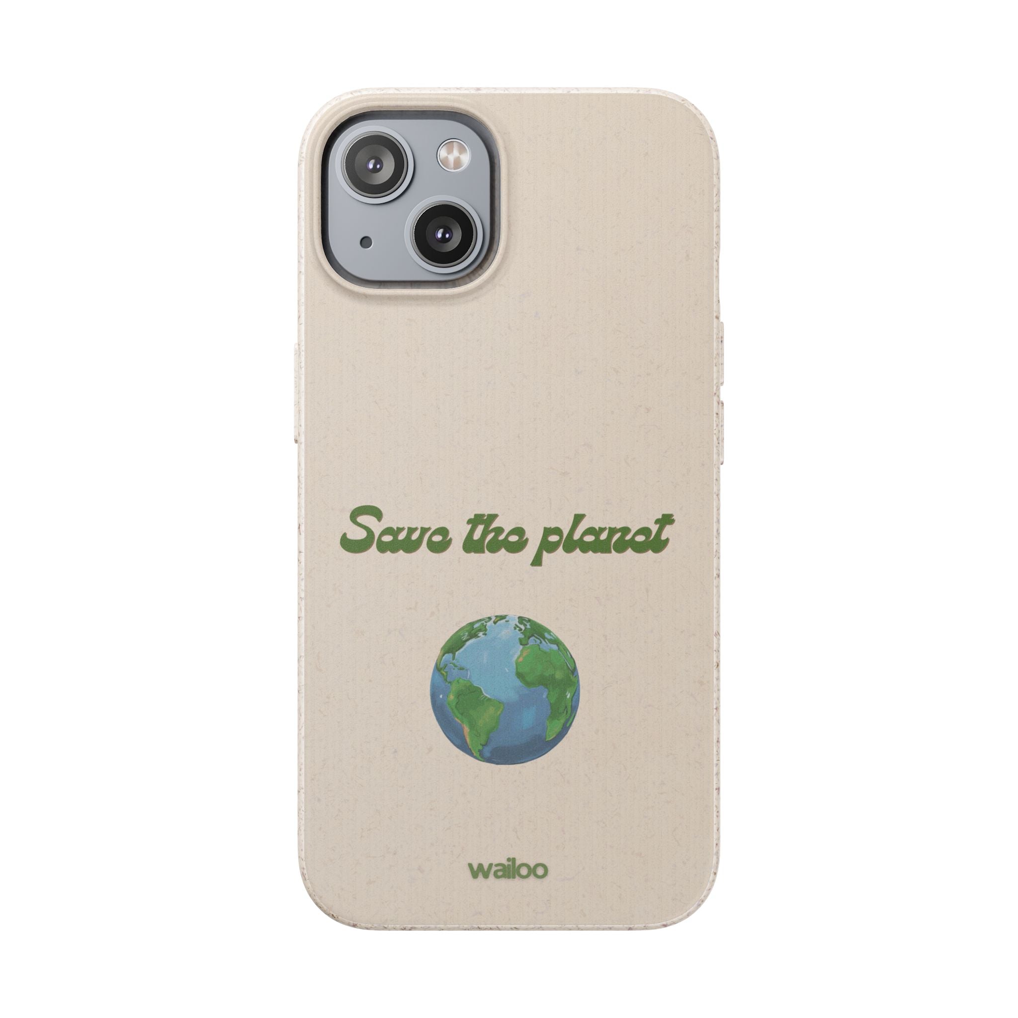 Earth - Save the planet - Plastic free phone case for iPhone