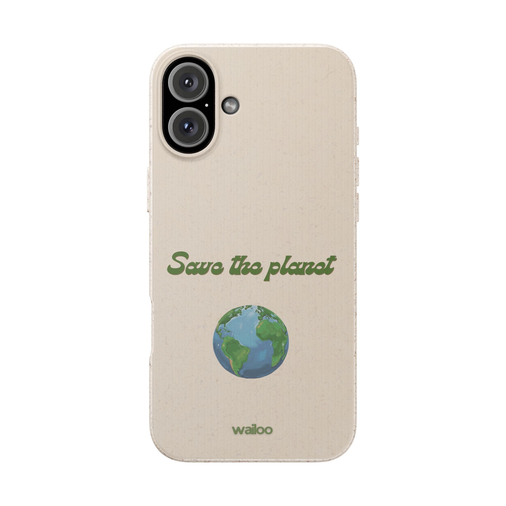 Earth - Save the planet - Plastic free phone case for iPhone