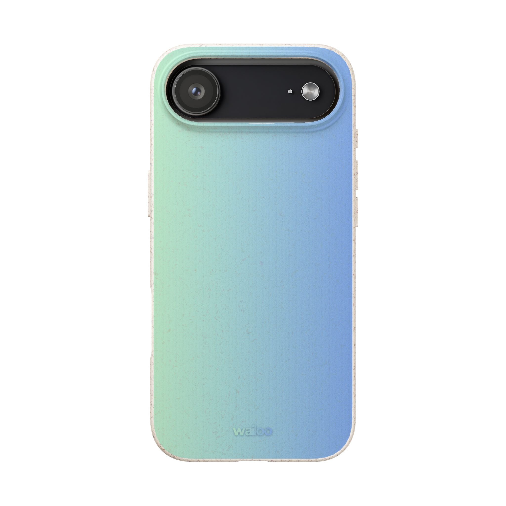 bOmbre Turquoise blue gradient - Plastic free phone case for iPhone