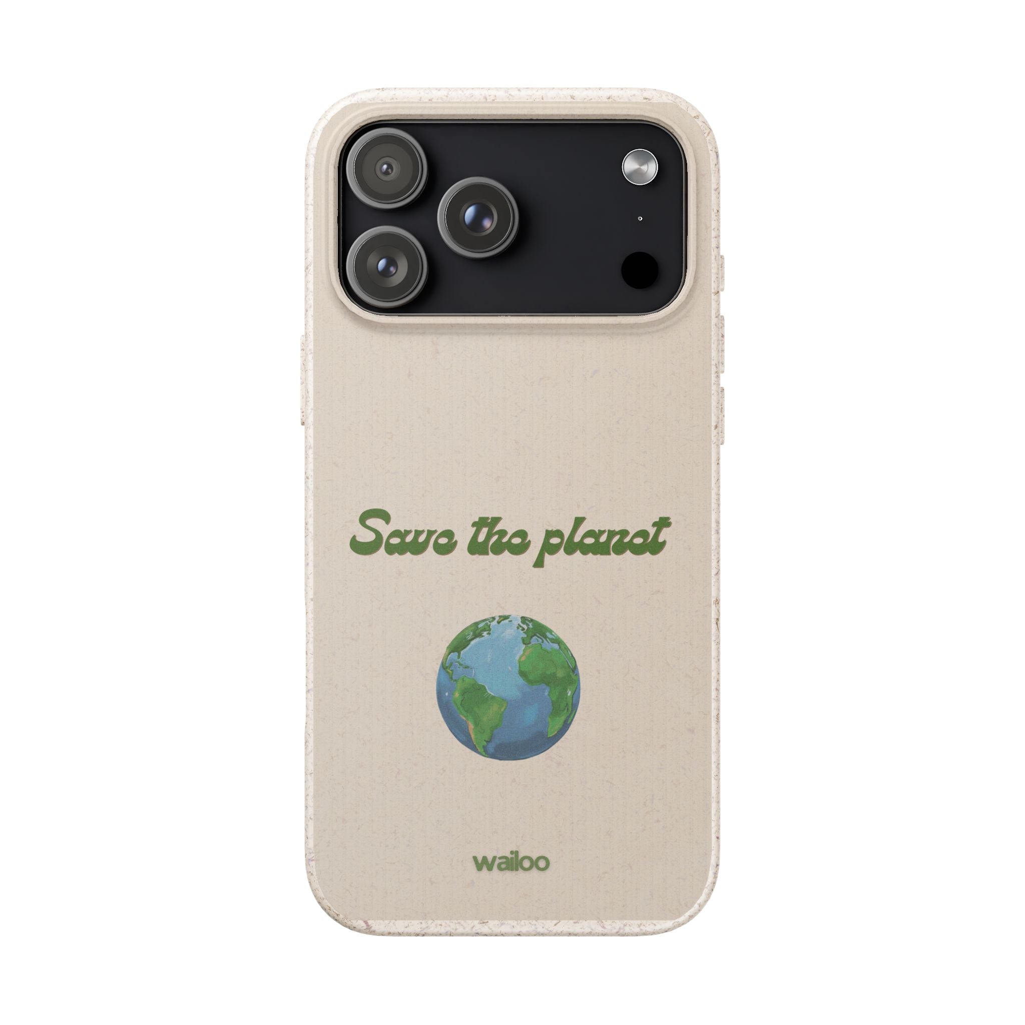 Earth - Save the planet - Plastic free phone case for iPhone