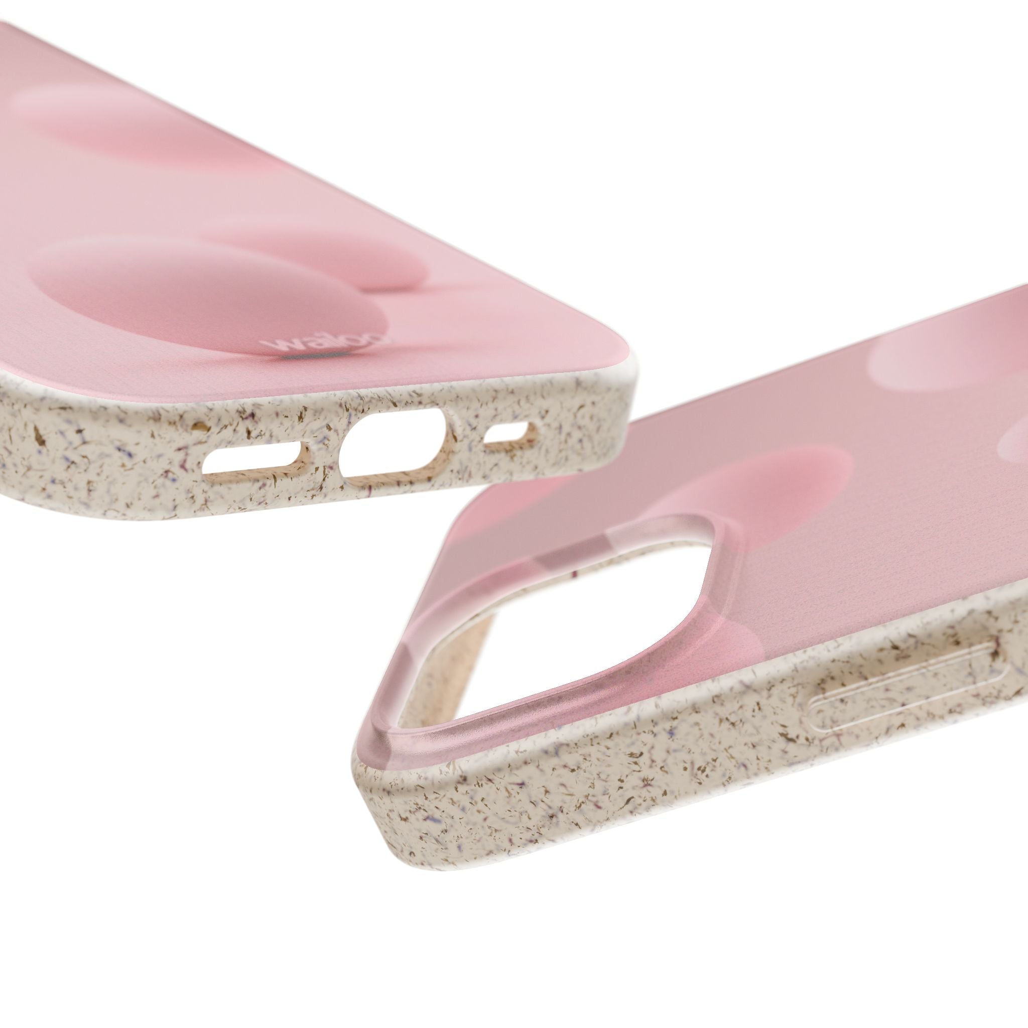 3D Pink bubbles- Plastic free  phone case for iPhone