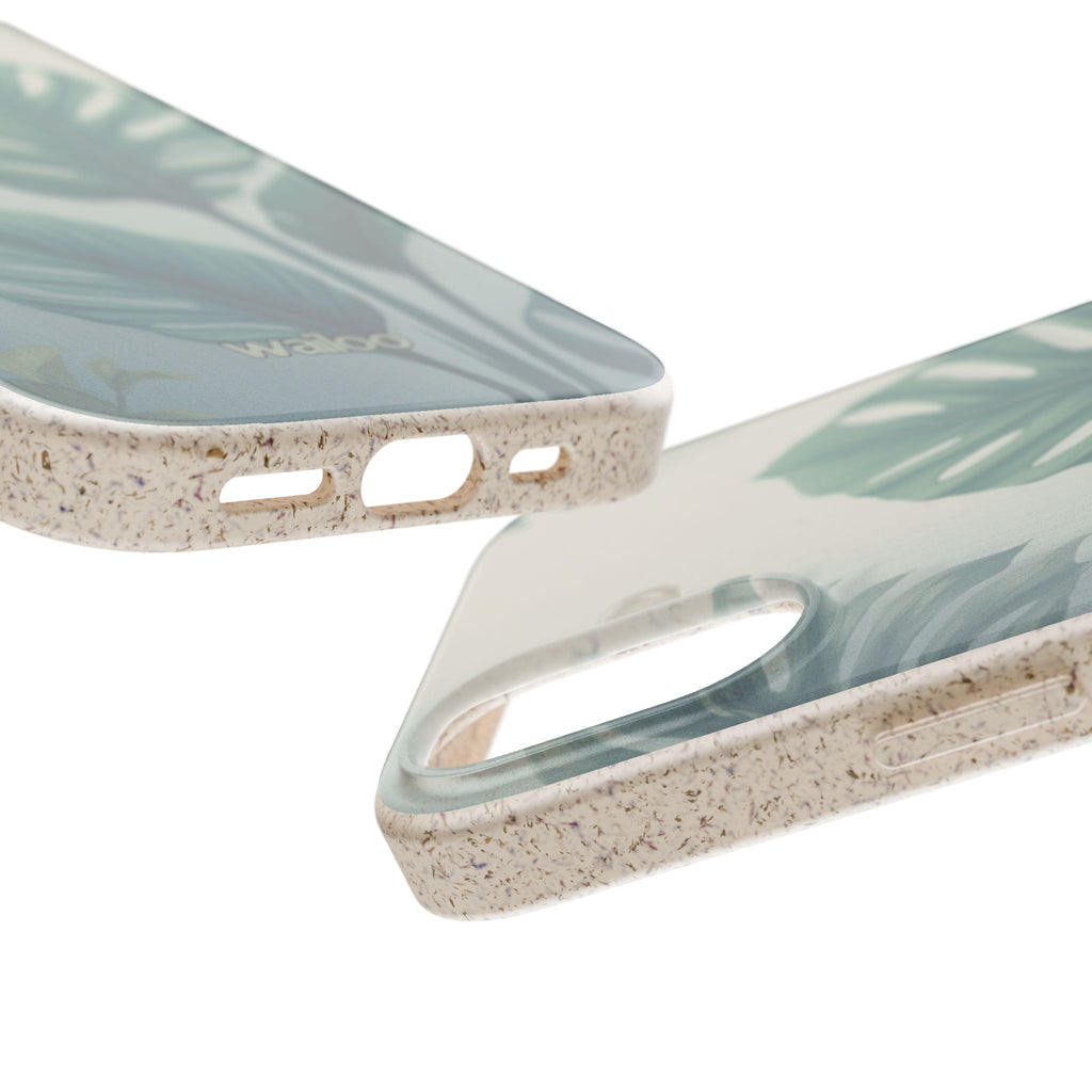 Floral Monstera - Biodegradable phone case for iPhone - Plastic free