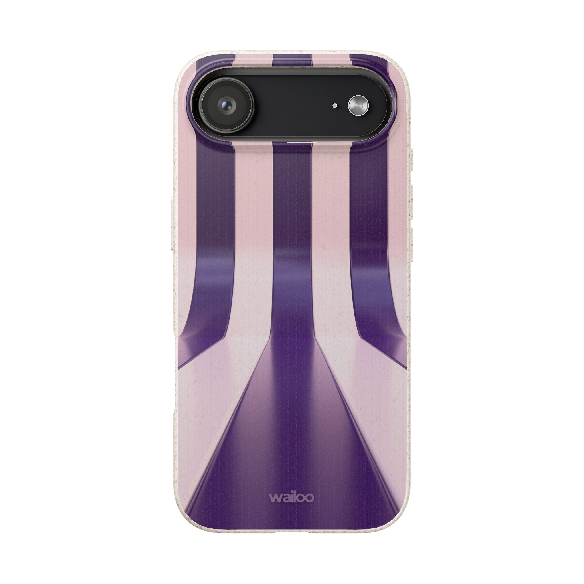 3D Purple stripes - Plastic free phone case for iPhone