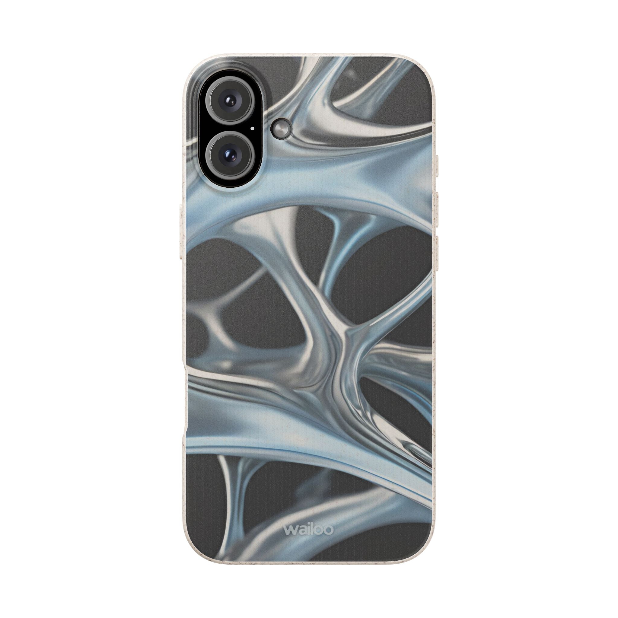 3D Metal matrix - Plastic free  phone case for iPhone