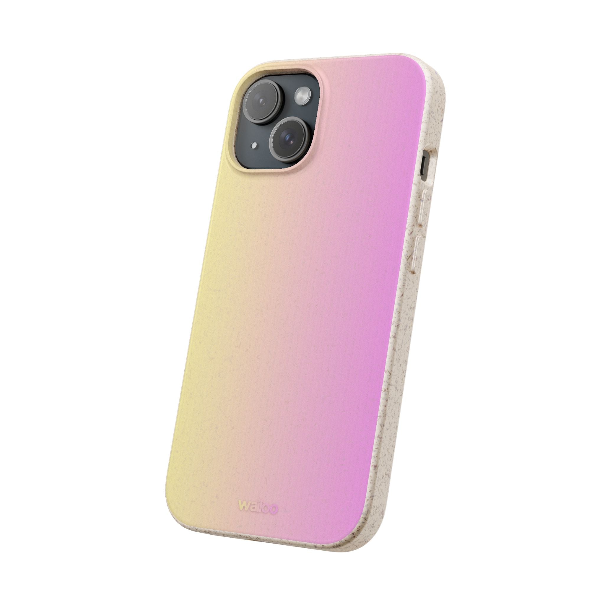 bOmbre Yellow pink gradient - Plastic free phone case for iPhone