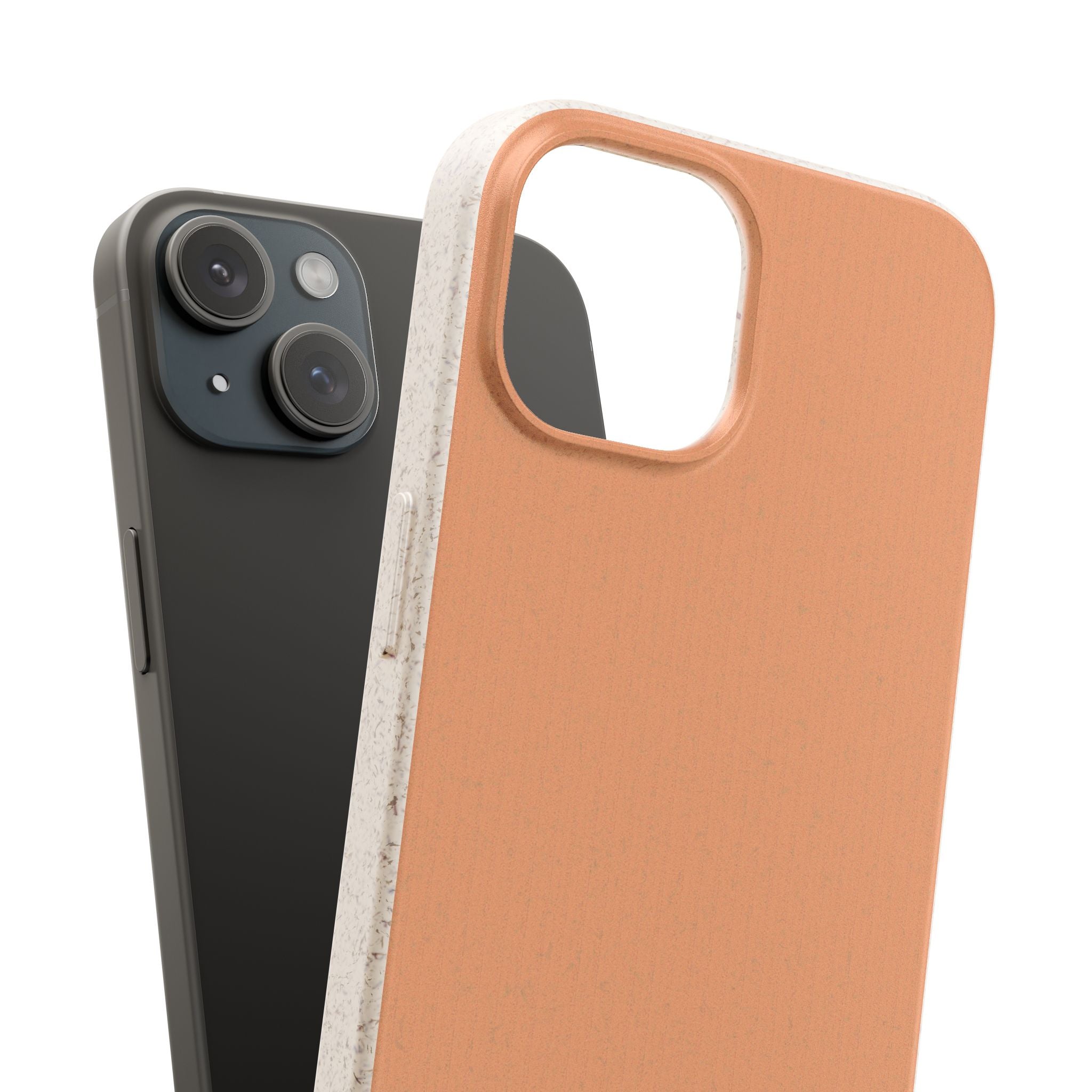 Color Beige apricot - Plastic free phone case for iPhone